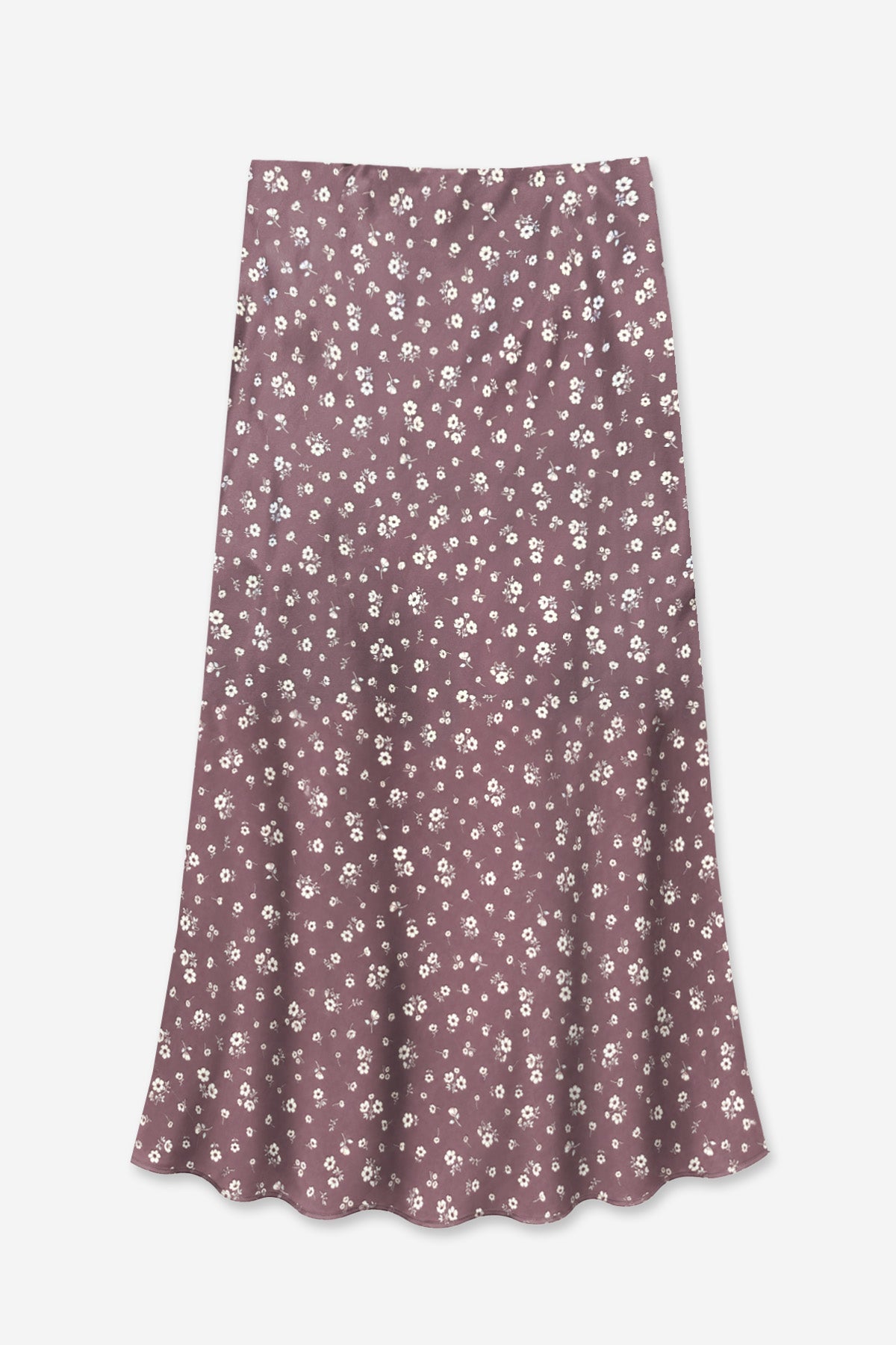Washed Satin Maxi Skirt - Blue Ice - NEW!