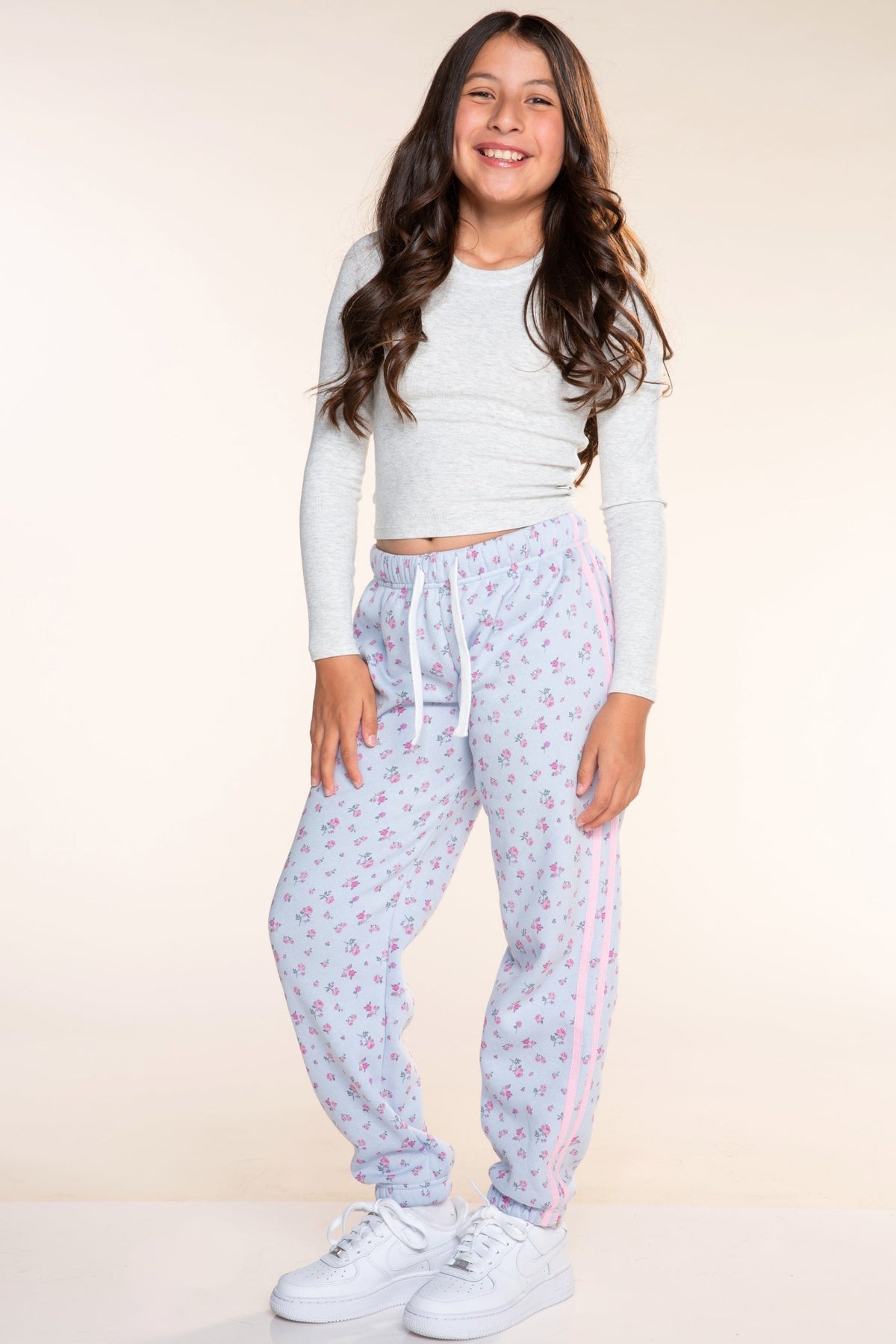 Cloud Soft French Terry Twill Trim Sweatpant - Ice Blue Pink Denim Tie Dye - NEW!