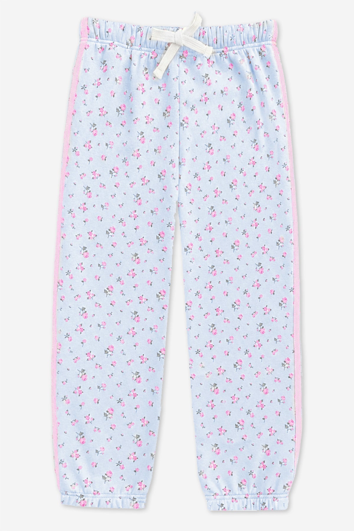 Cloud Soft French Terry Twill Trim Sweatpant - Ice Blue Pink Denim Tie Dye - NEW!