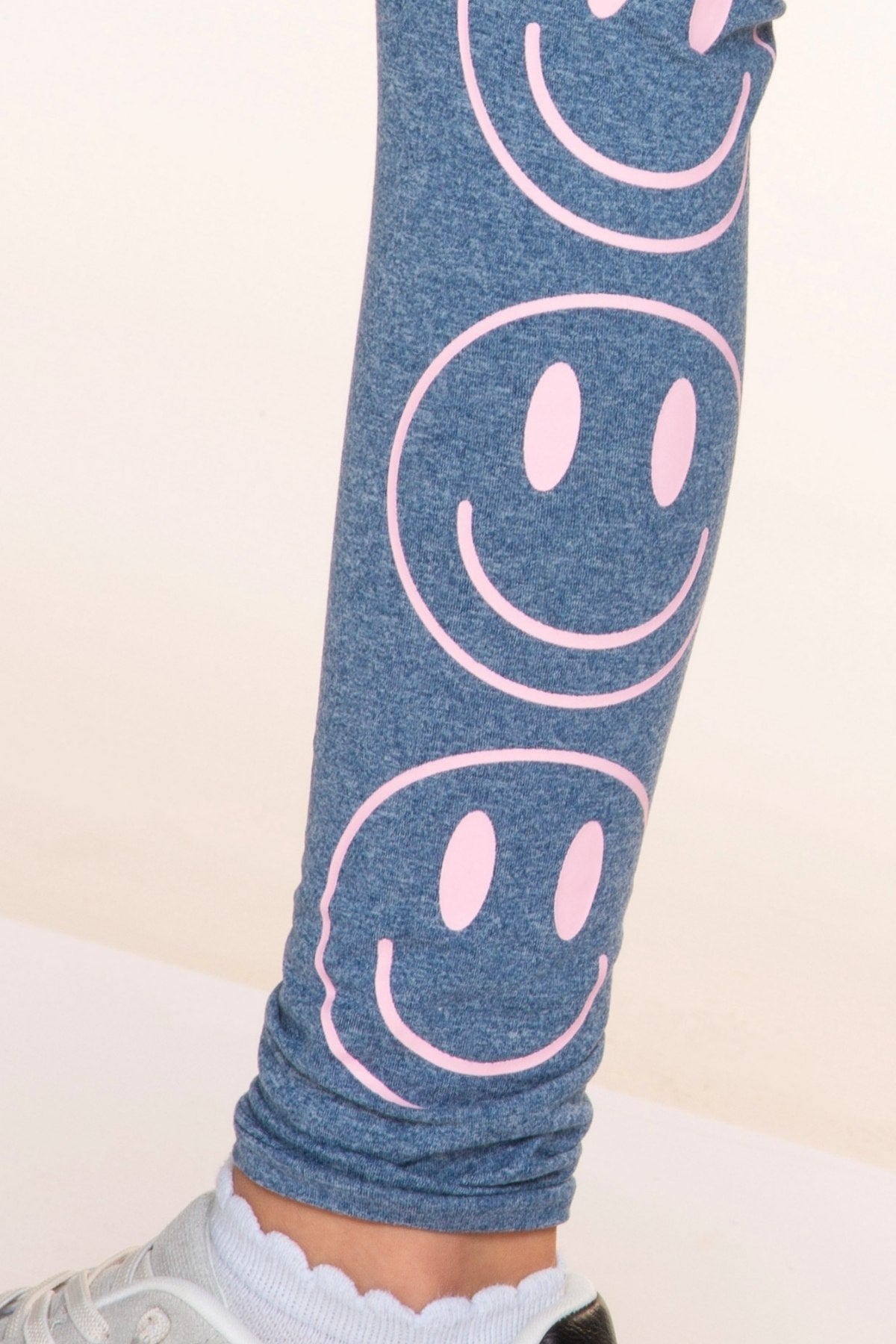 Simply Soft Luxe Mid-Rise Long Legging - Heather Grey Rainbow Heart - NEW!