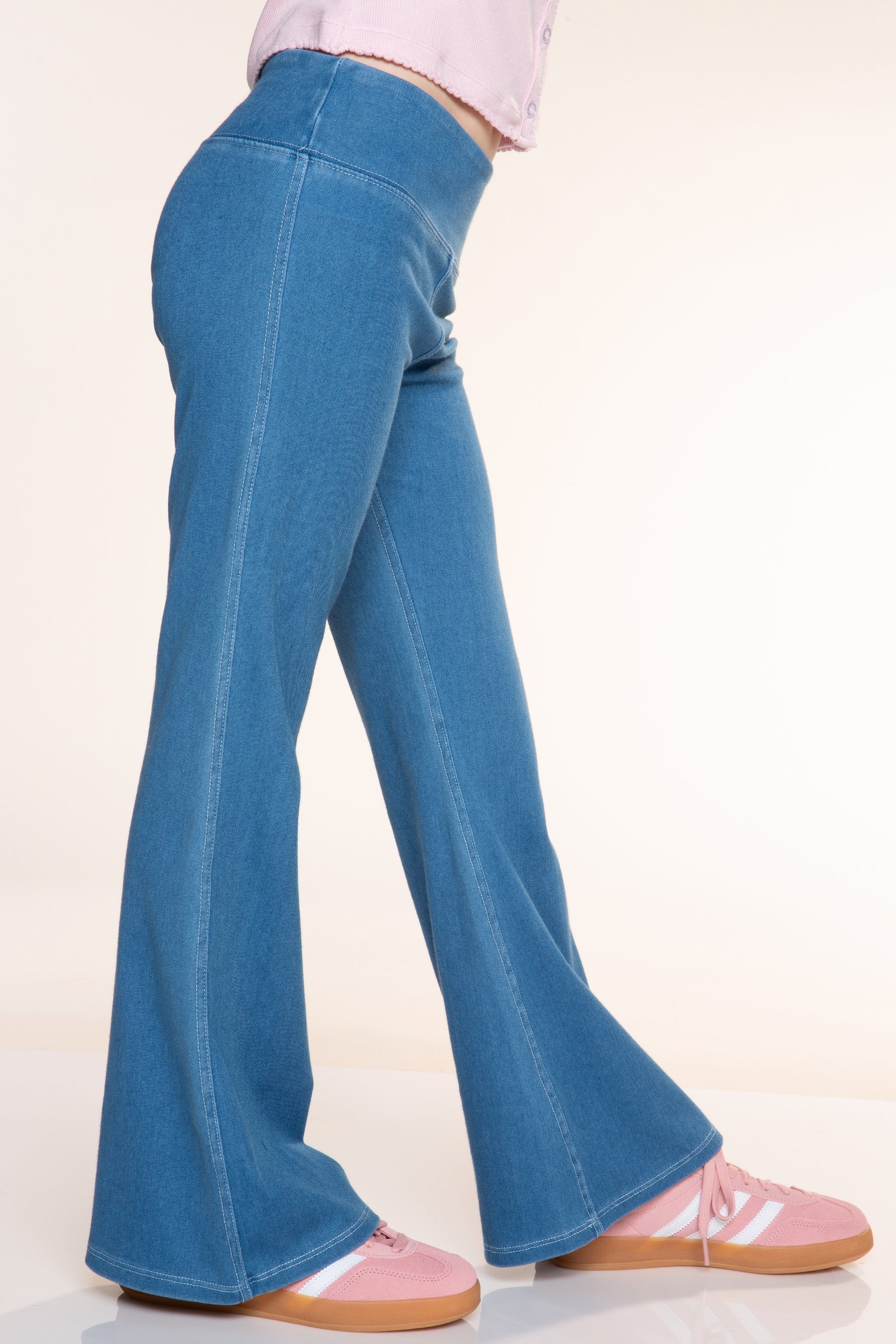 3-Pack Super Stretch Soft Denim Flare Jegging - Black | Vintage Blue  | Vintage Indigo - NEW!