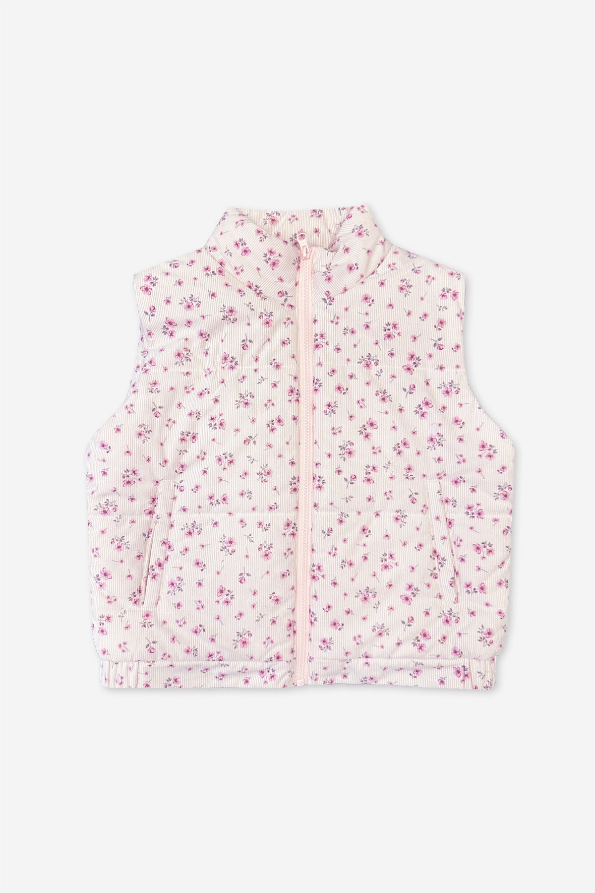 Relaxed Cuorduroy Puffer Vest