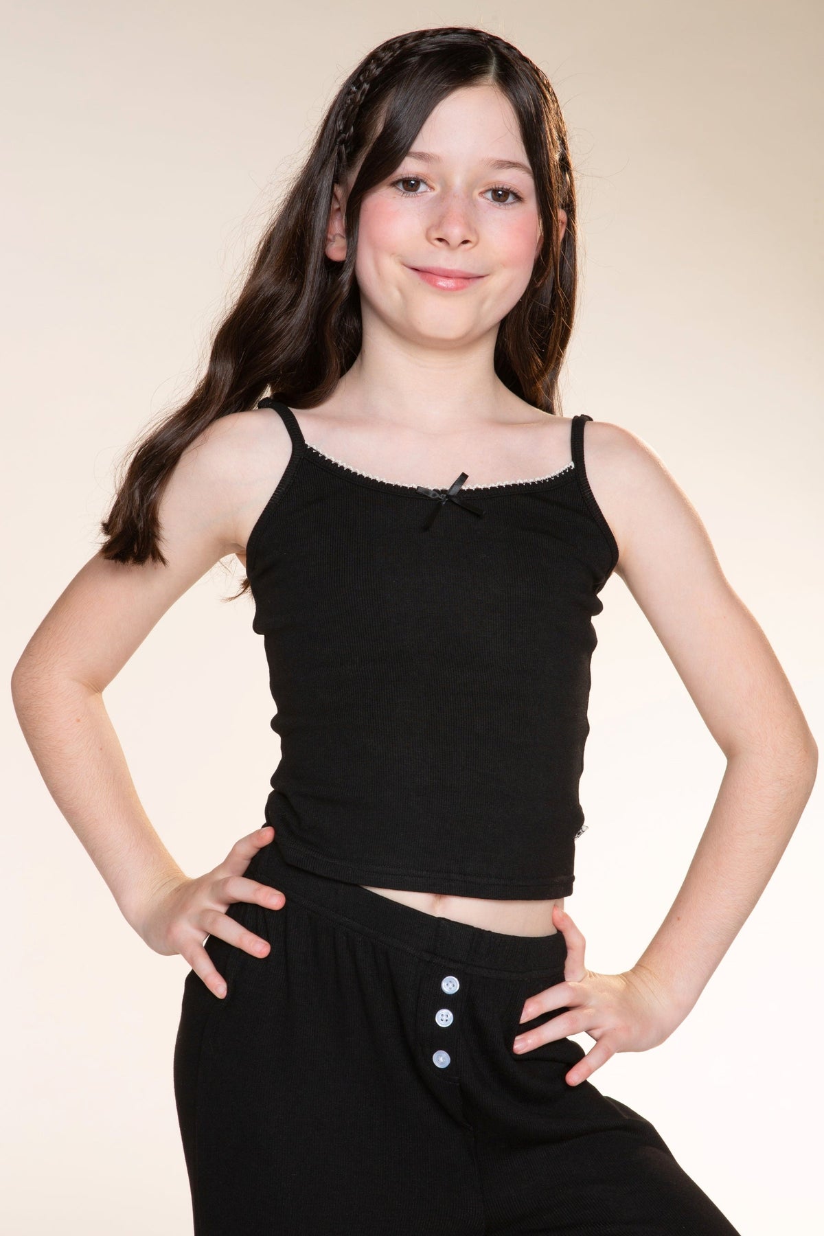 Ultra-Soft Rib Cami - Jet Black - NEW!