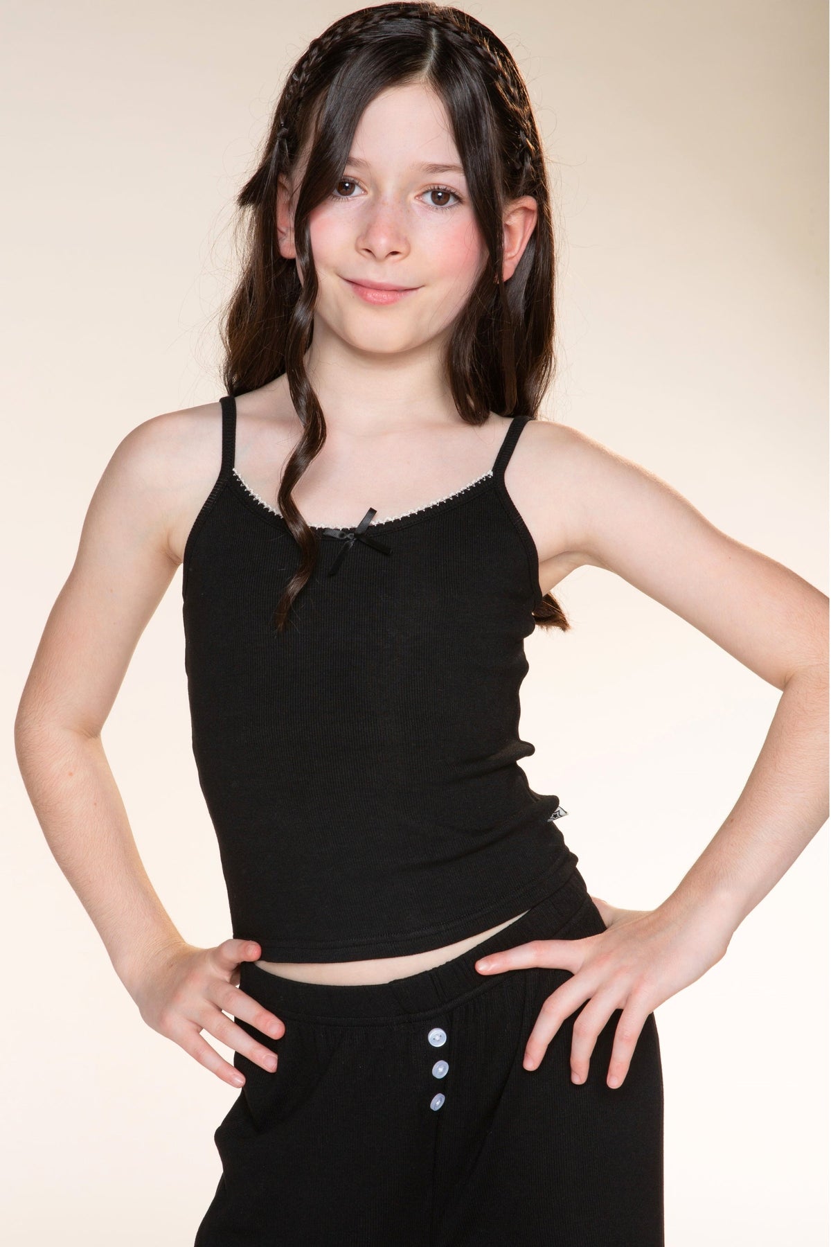 Ultra-Soft Rib Cami - Jet Black - NEW!