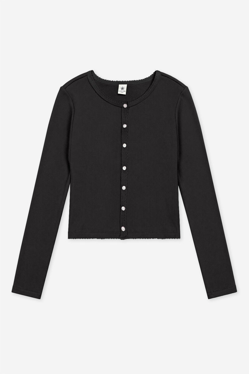 Ultra-Soft Rib Long Sleeve Cardigan