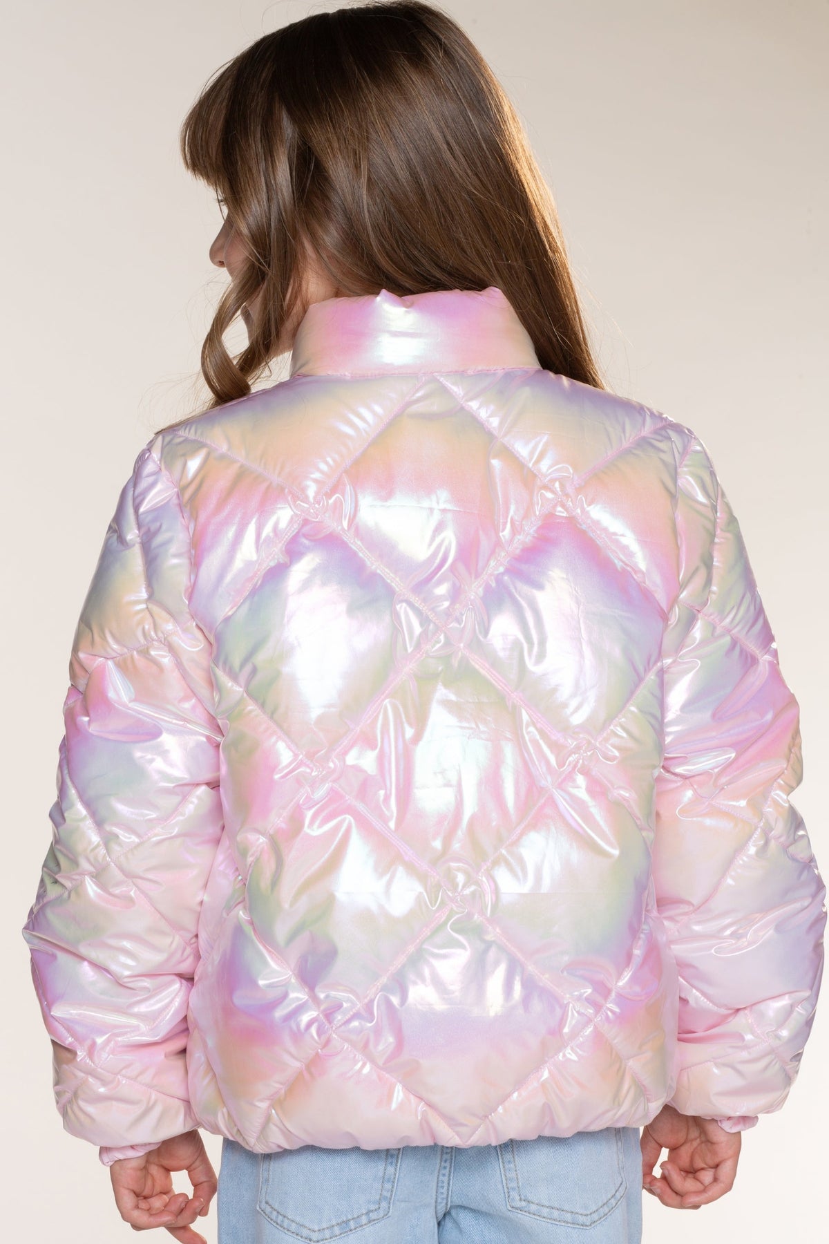 Winter Puffer Jacket - Ice Pink Floral - NEW!