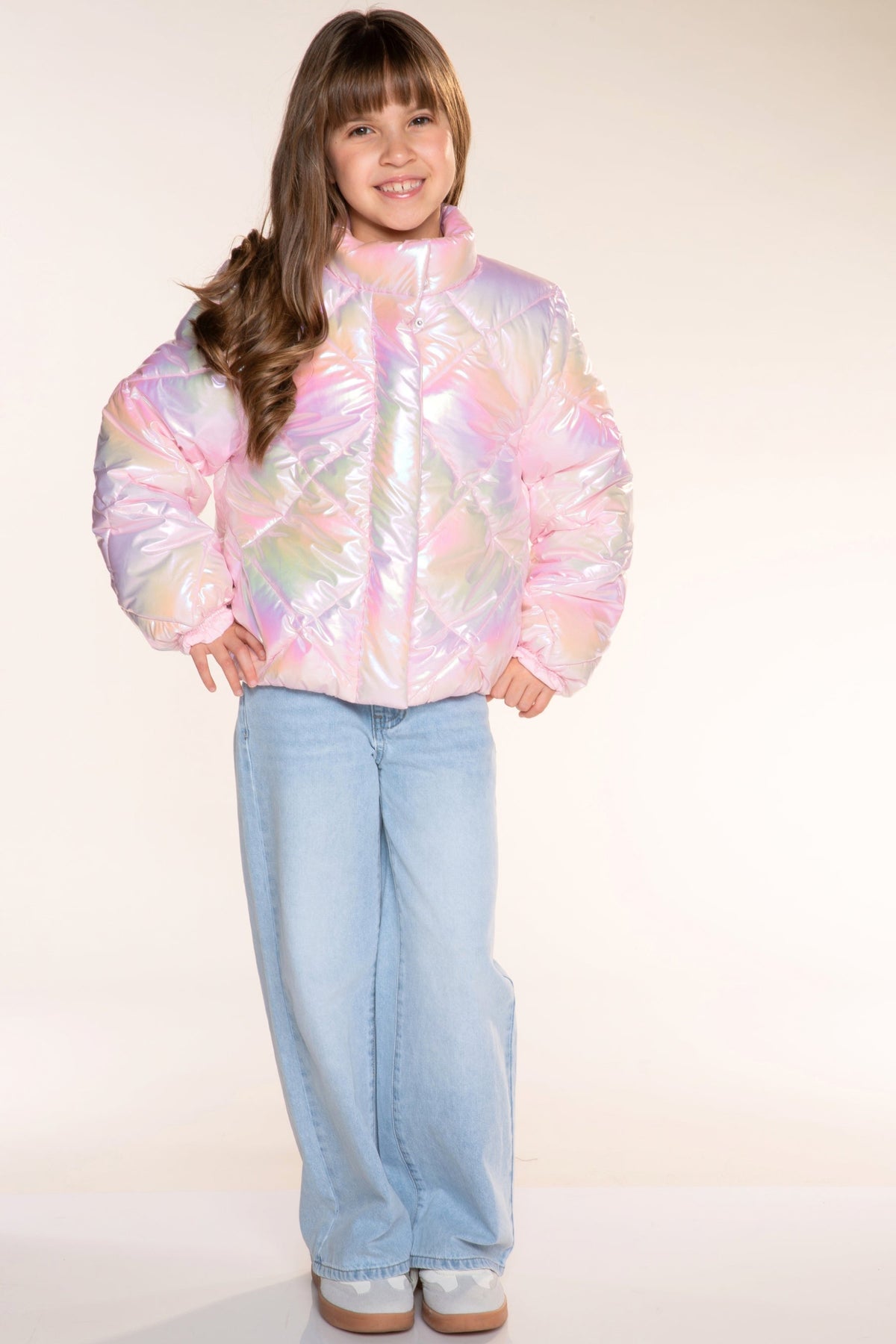 Winter Puffer Jacket - Ice Pink Floral - NEW!