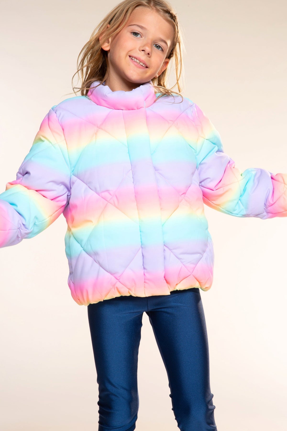 Winter Puffer Jacket - Ice Pink Floral - NEW!