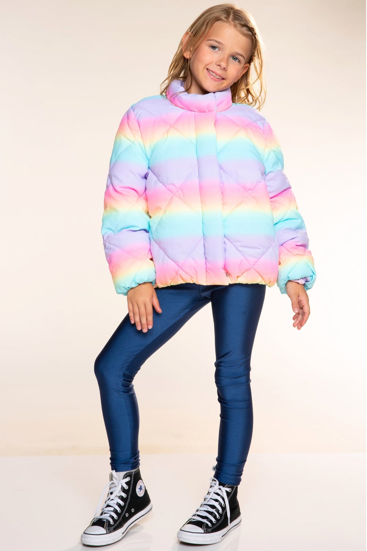 Winter Puffer Jacket - Ice Pink Floral - NEW!