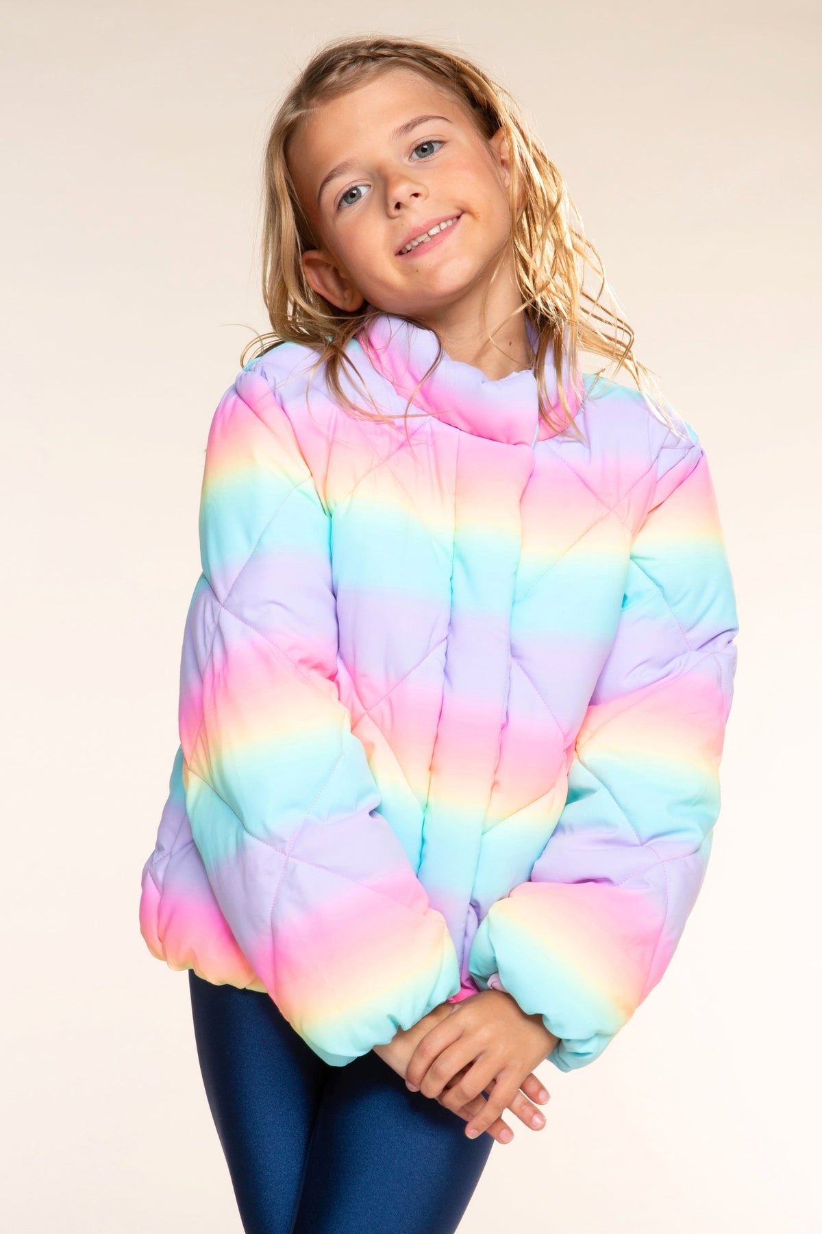 Winter Puffer Jacket - Ice Pink Floral - NEW!