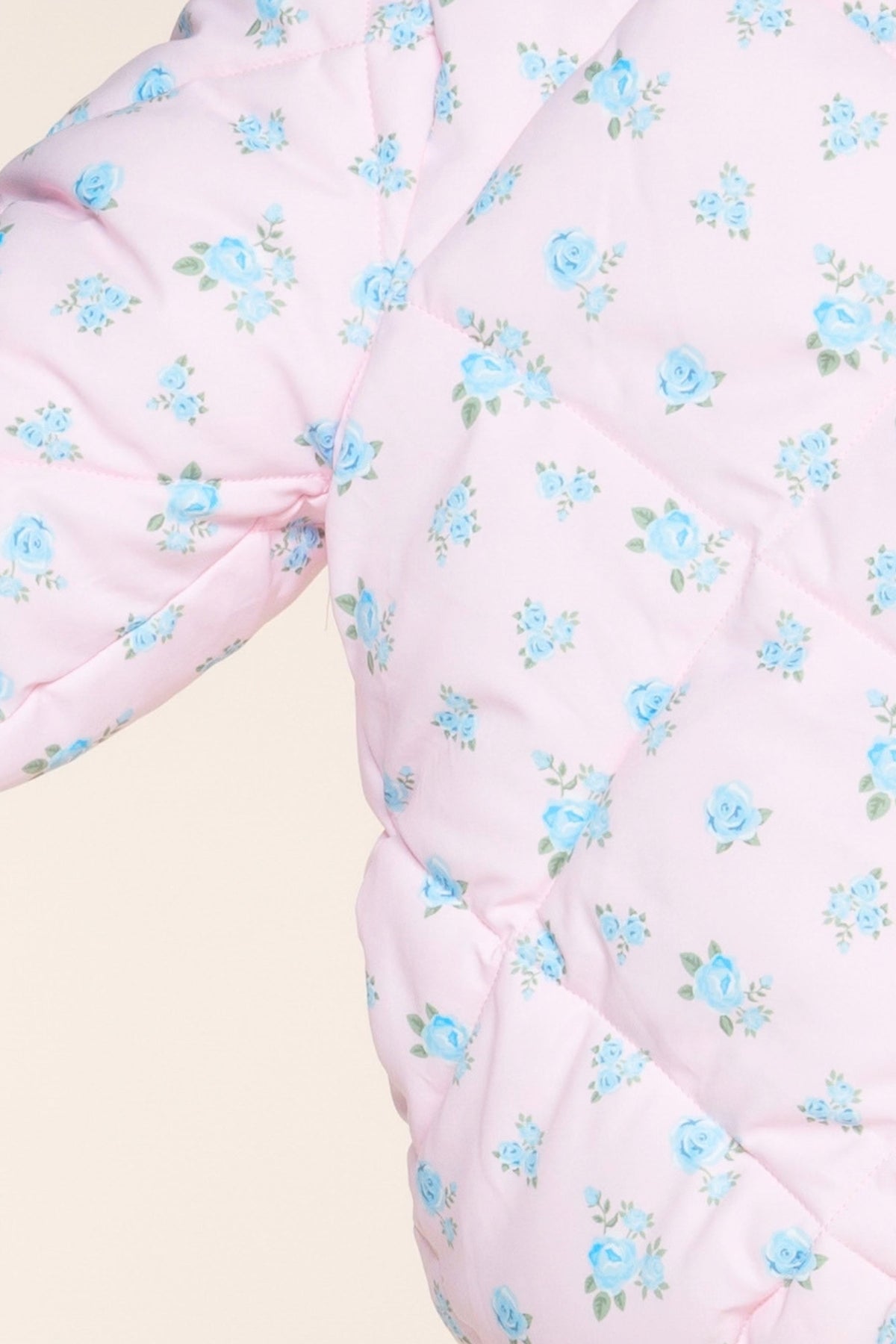 Winter Puffer Jacket - Ice Pink Floral - NEW!