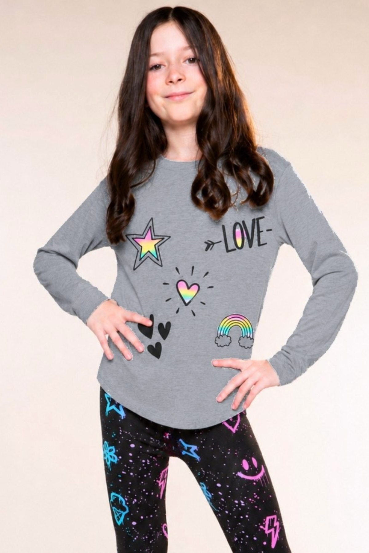 Modal Long Sleeve Shirttail Top