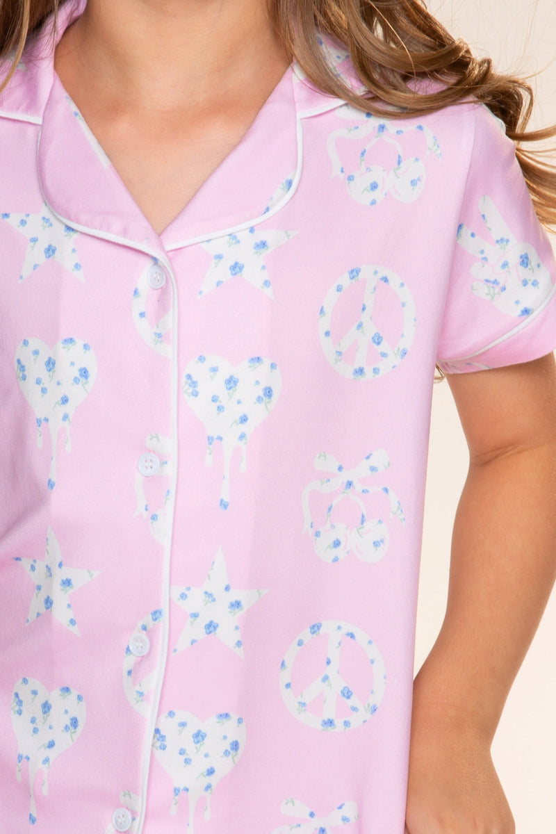 Simply Soft Button Down Tee & Karate Pant