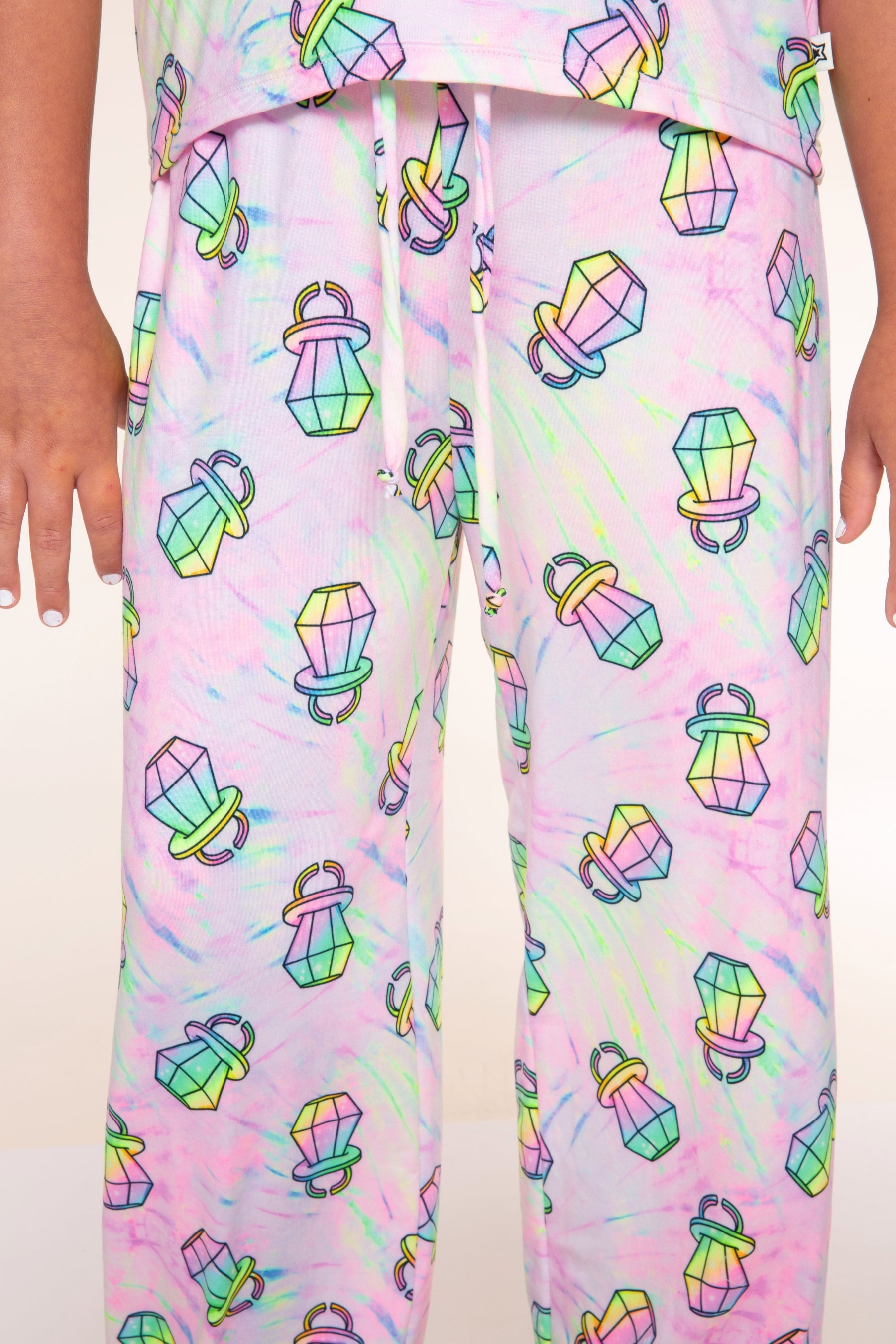 Simply Soft Easy Tee & Karate Pant - Pastel Rainbow Treats