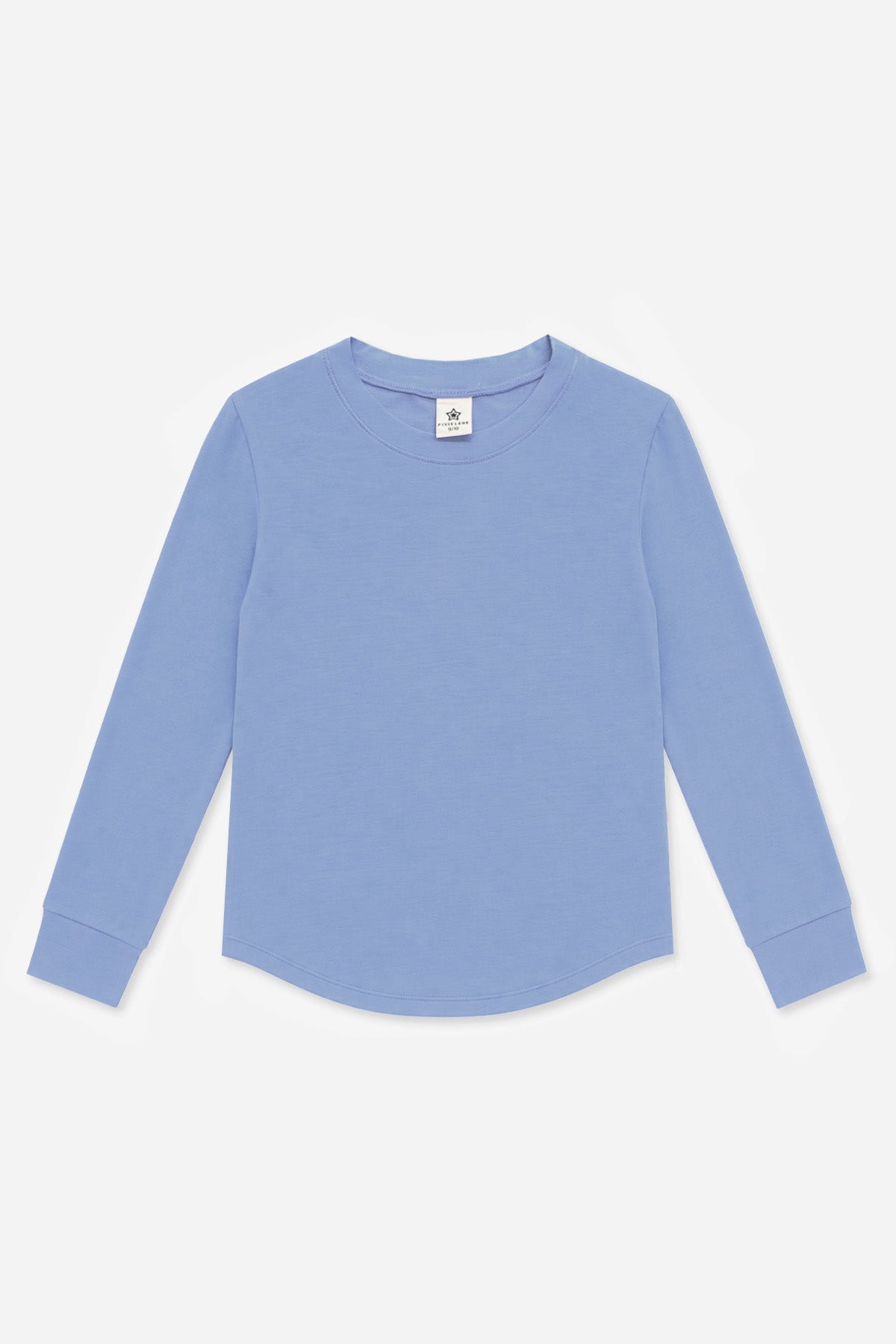 Modal Long Sleeve Shirttail Top