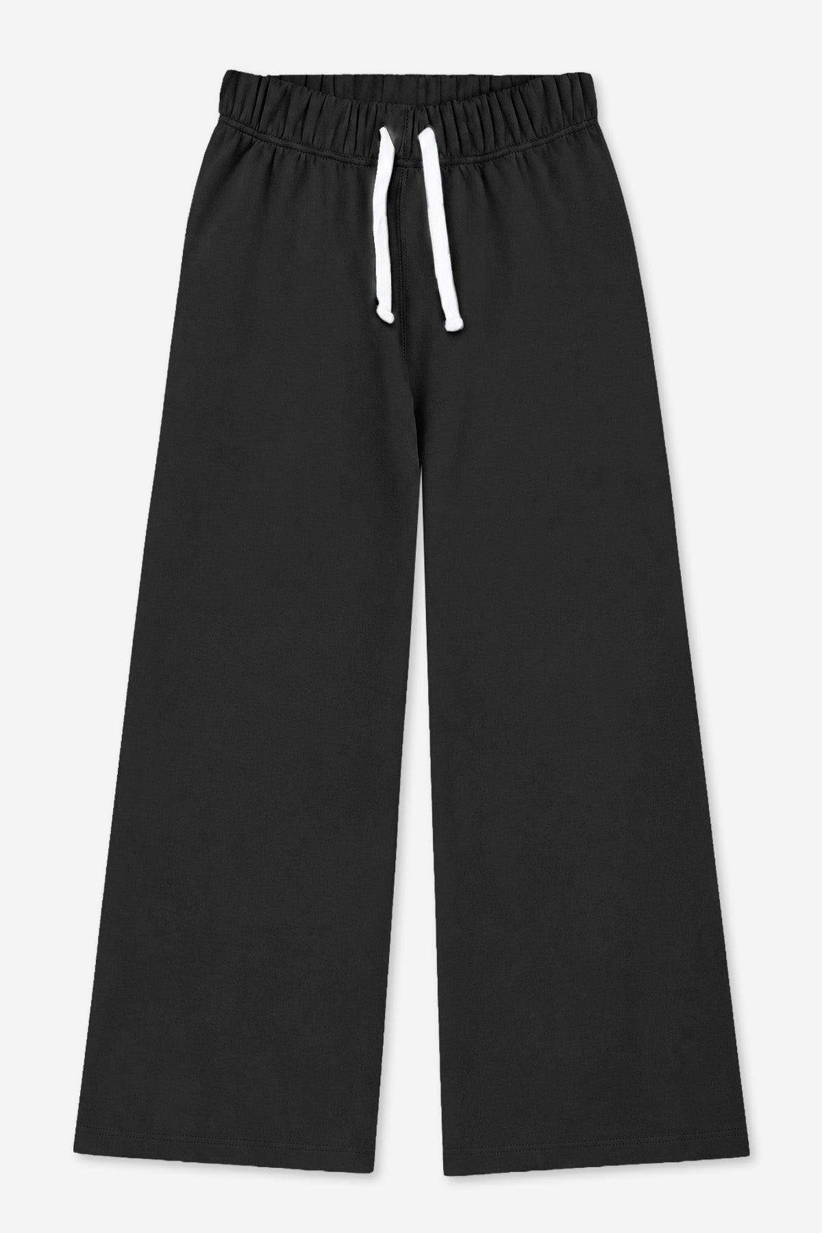 Butter French Terry Wide Leg Pant - Black - NEW!