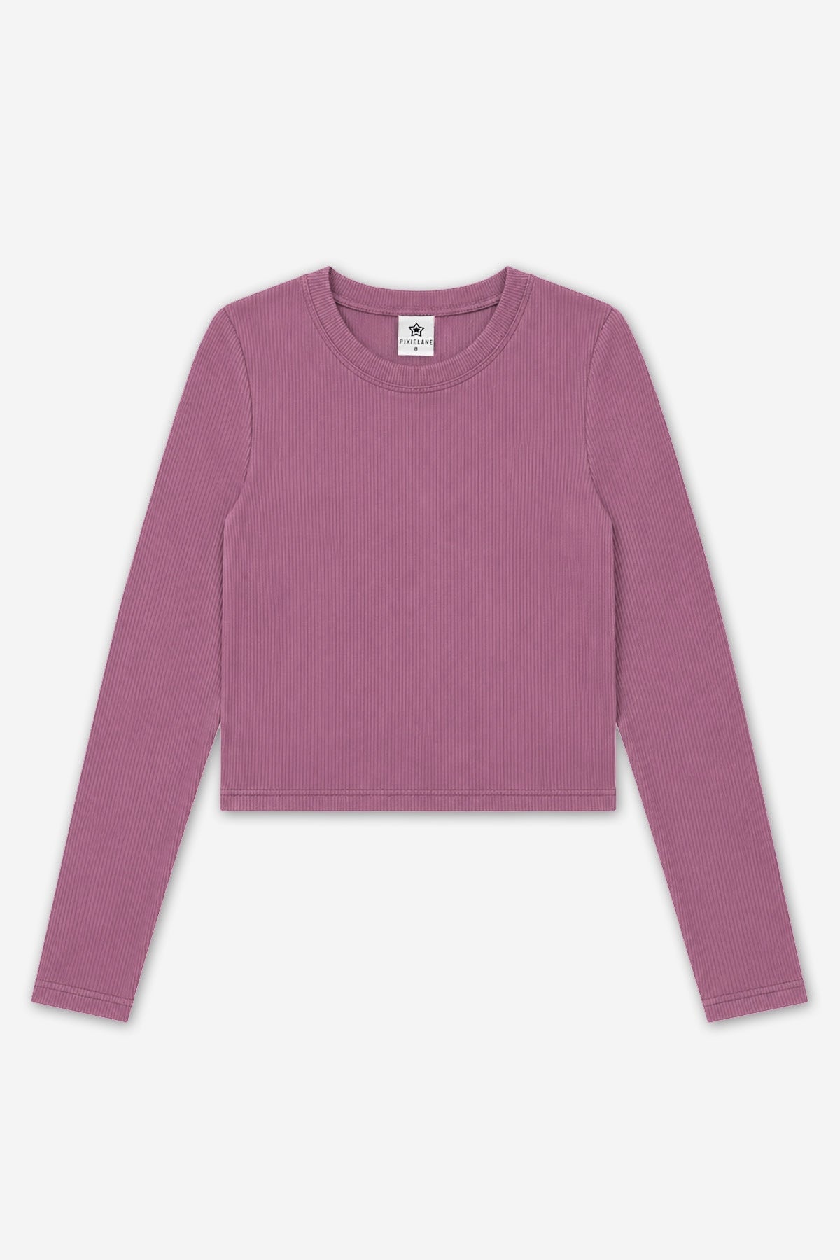 Ultra-Soft Ribbed Long Sleeve Fitted Tee - Powder Pink - NEW!
