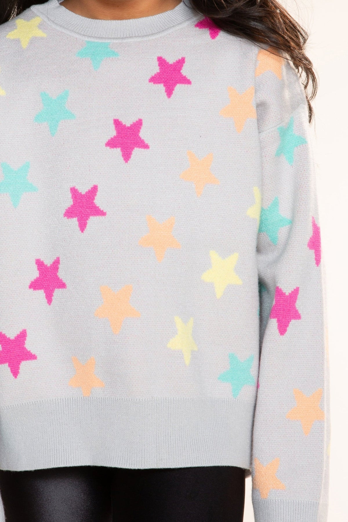 Yummy Soft Crew Neck Sweater - Bubble Gun Pink Blue Menorah - NEW!