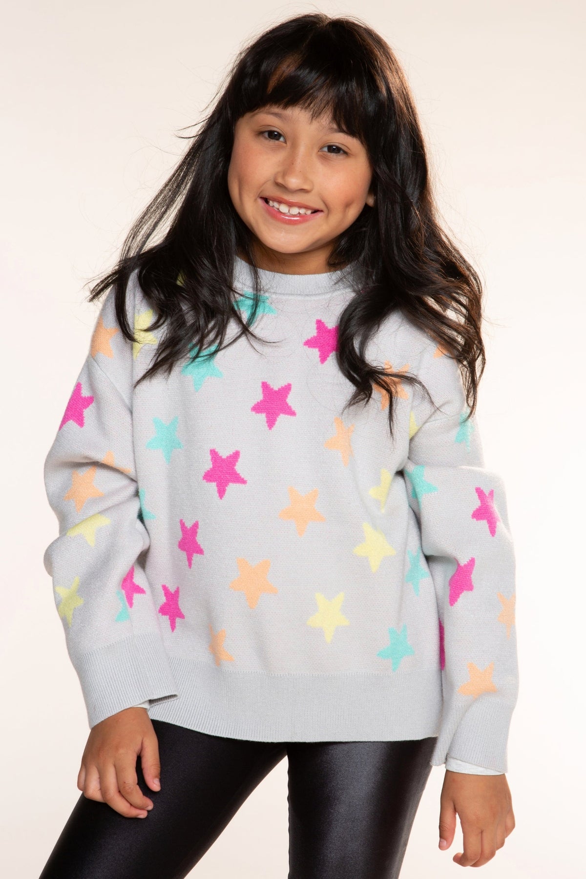 Yummy Soft Crew Neck Sweater - Bubble Gun Pink Blue Menorah - NEW!