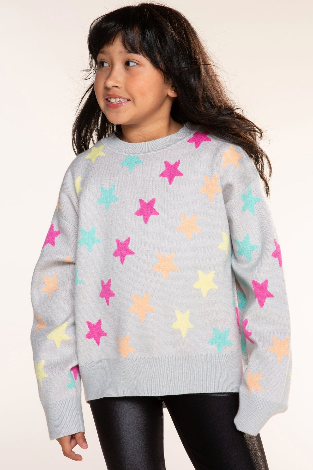 Yummy Soft Crew Neck Sweater - Bubble Gun Pink Blue Menorah - NEW!