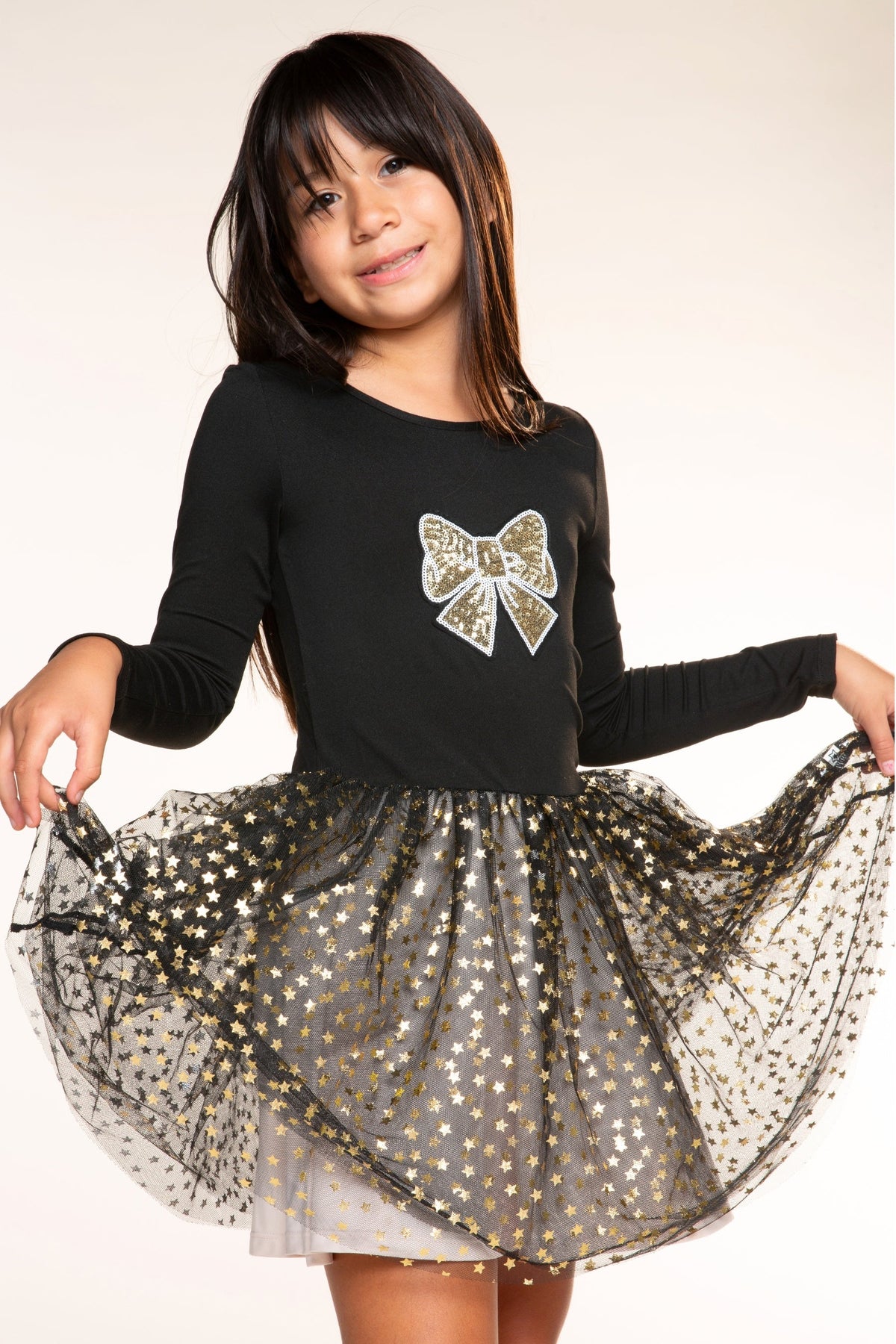 3 Pack Cloud Soft French Terry Sequin Sweatshirt, Simply Soft Long Sleeve Sequin Be Happy Dress & High Shine Legging - Grey Ivory Pink Candy Cane Sequin | Black Gold Sequin Bow Foil Star | Neon Pink - NEW!