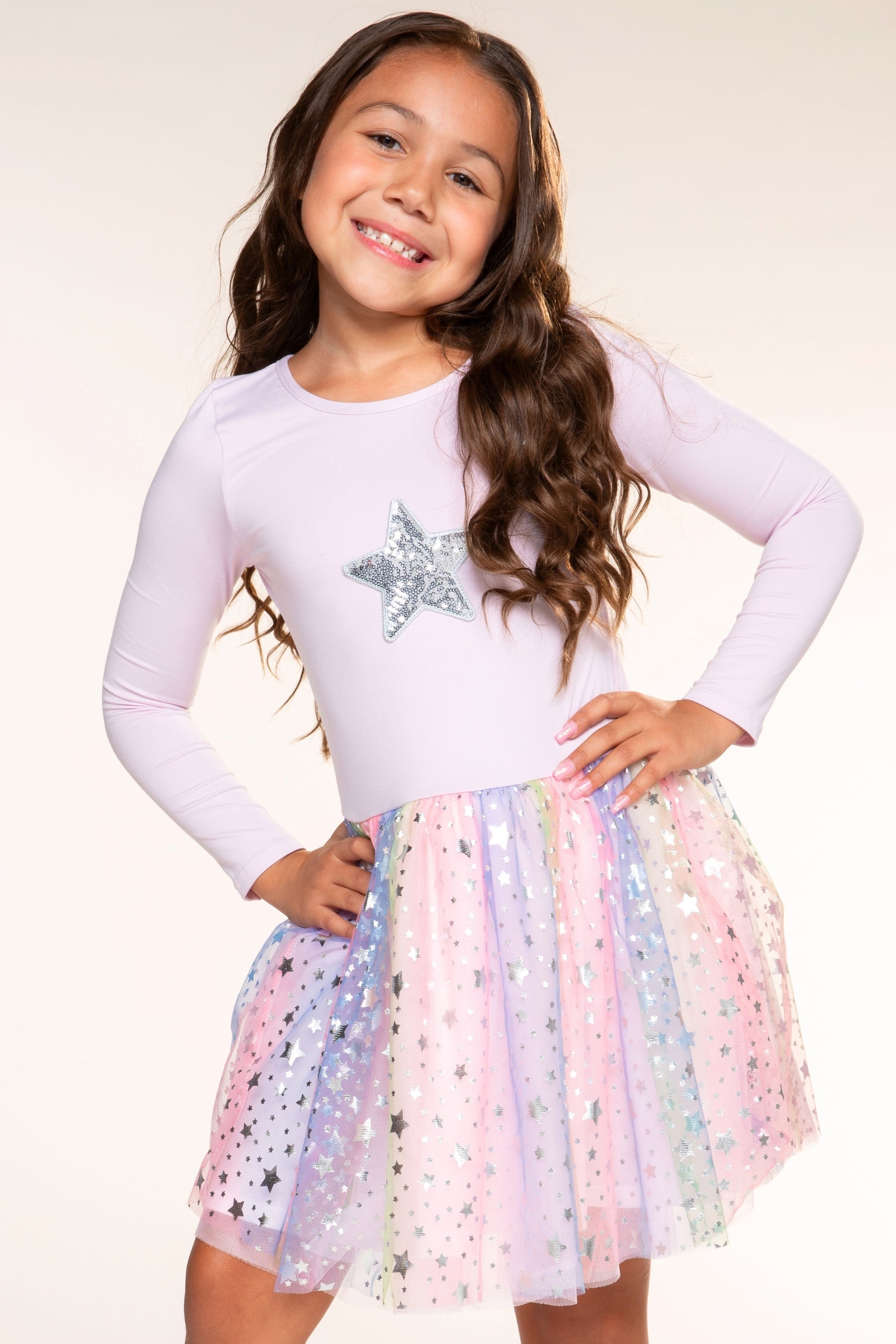 Simply Soft Long Sleeve Ballet Be Happy Tulle Dress