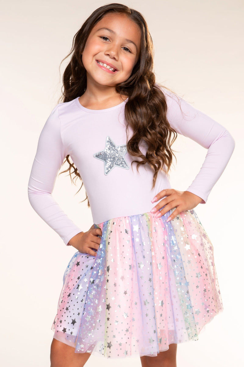 Simply Soft Long Sleeve Ballet Be Happy Tulle Dress