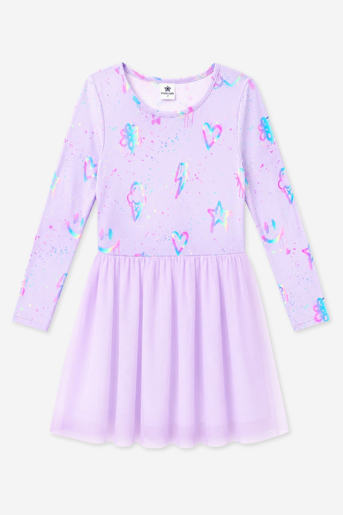 Simply Soft Long Sleeve Ballet Be Happy Tulle Dress