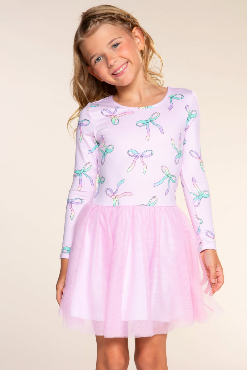 Simply Soft Long Sleeve Ballet Be Happy Tulle Dress