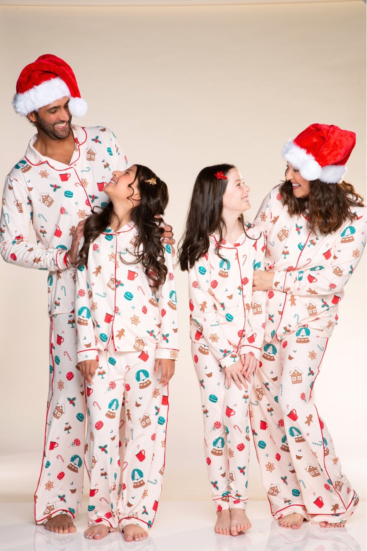 Unisex Long Sleeve Simply Soft Button Down Top & Slim Lounge Pant - Ice Blue Hanukkah - NEW!