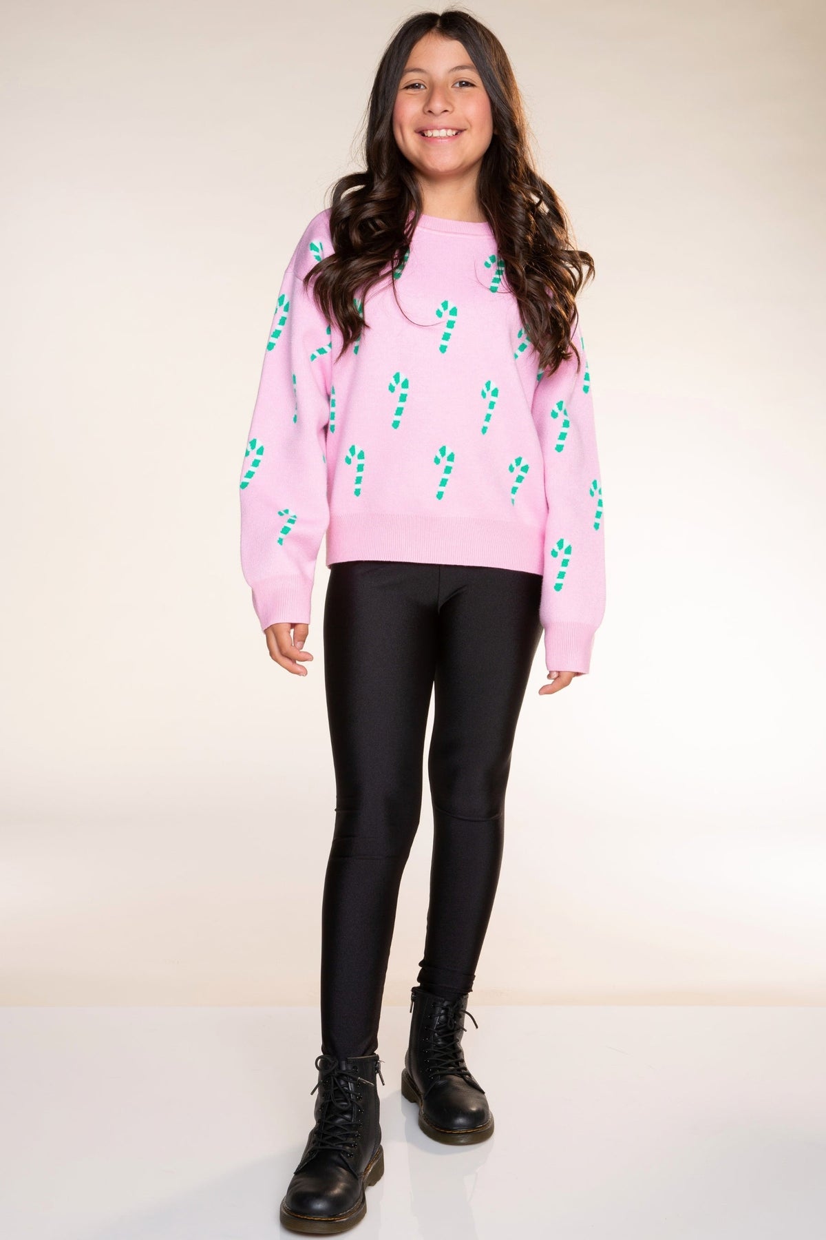 Yummy Soft Crew Neck Sweater - Bubble Gun Pink Blue Menorah - NEW!