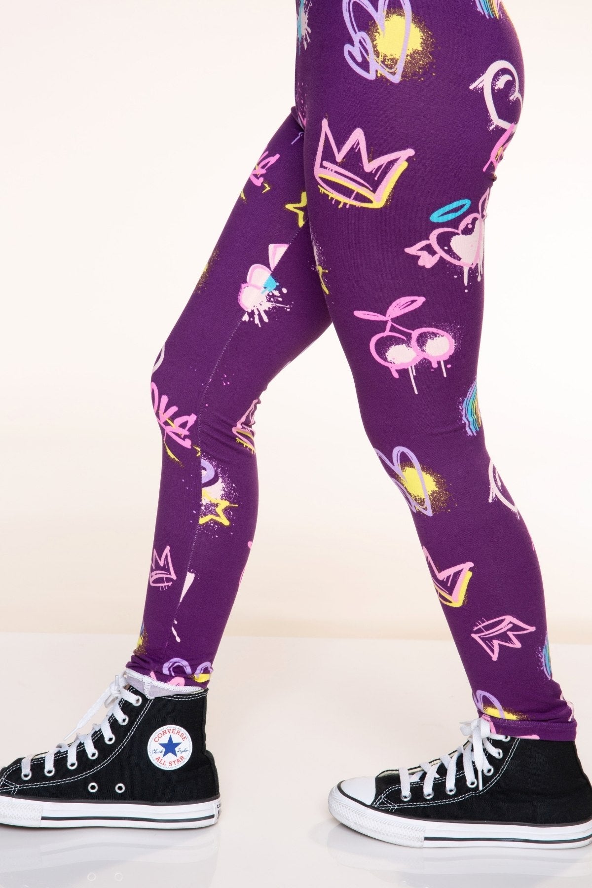 4 Pack Pullover Hoodies Legging Flare Set - Lavender | Heather Grey | Dk Purple | Lavender Emoji - NEW!