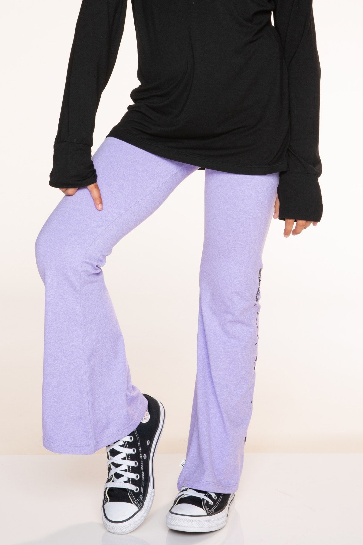 Simply Soft Luxe Flare Legging - Lavender Butterfly Emoji - NEW!