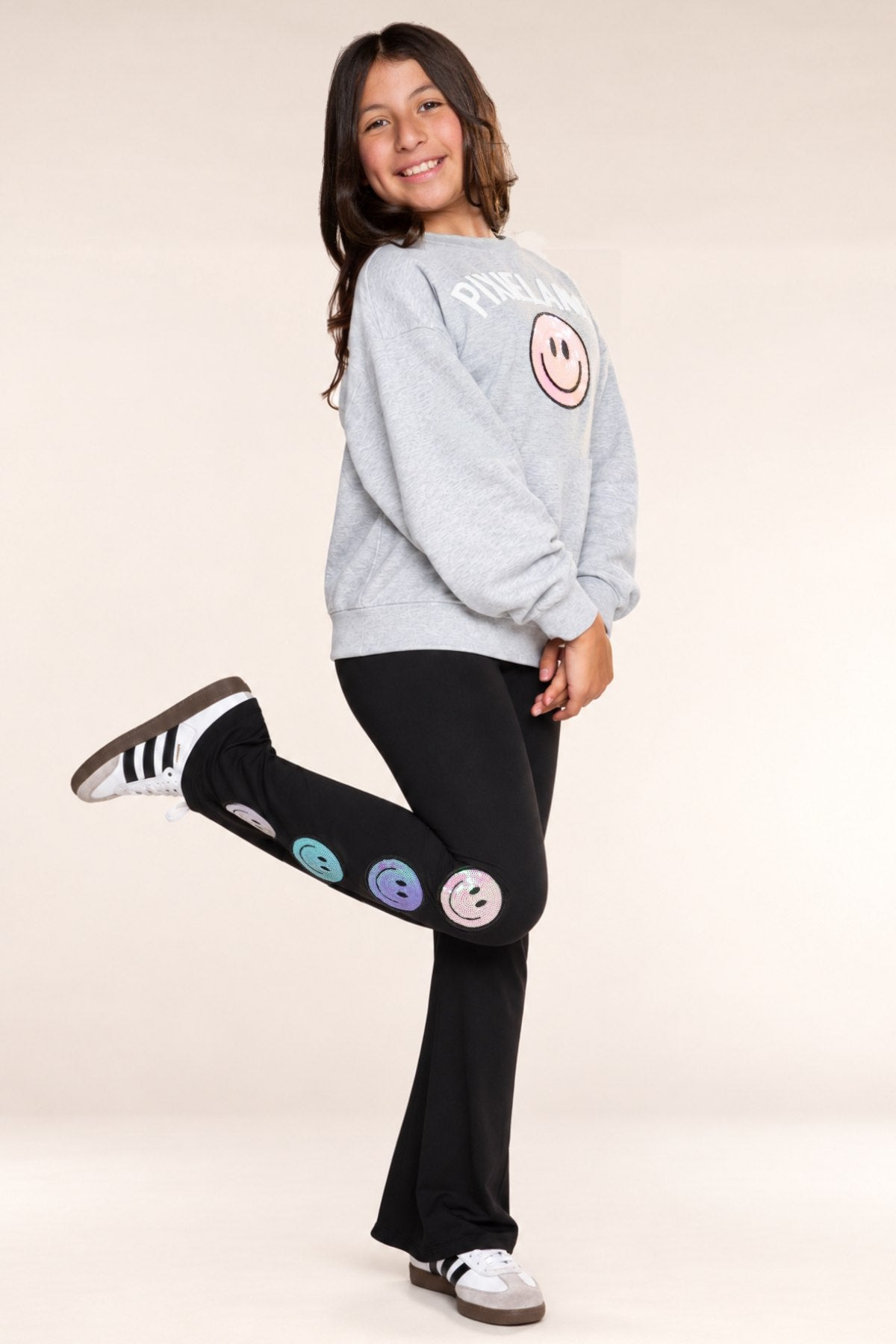 2 Pack Pixielane Crew Sweatshirt & Flare - Lilac PixieLane Sequin Bow | Dusty Plum Sequin Bow - NEW!