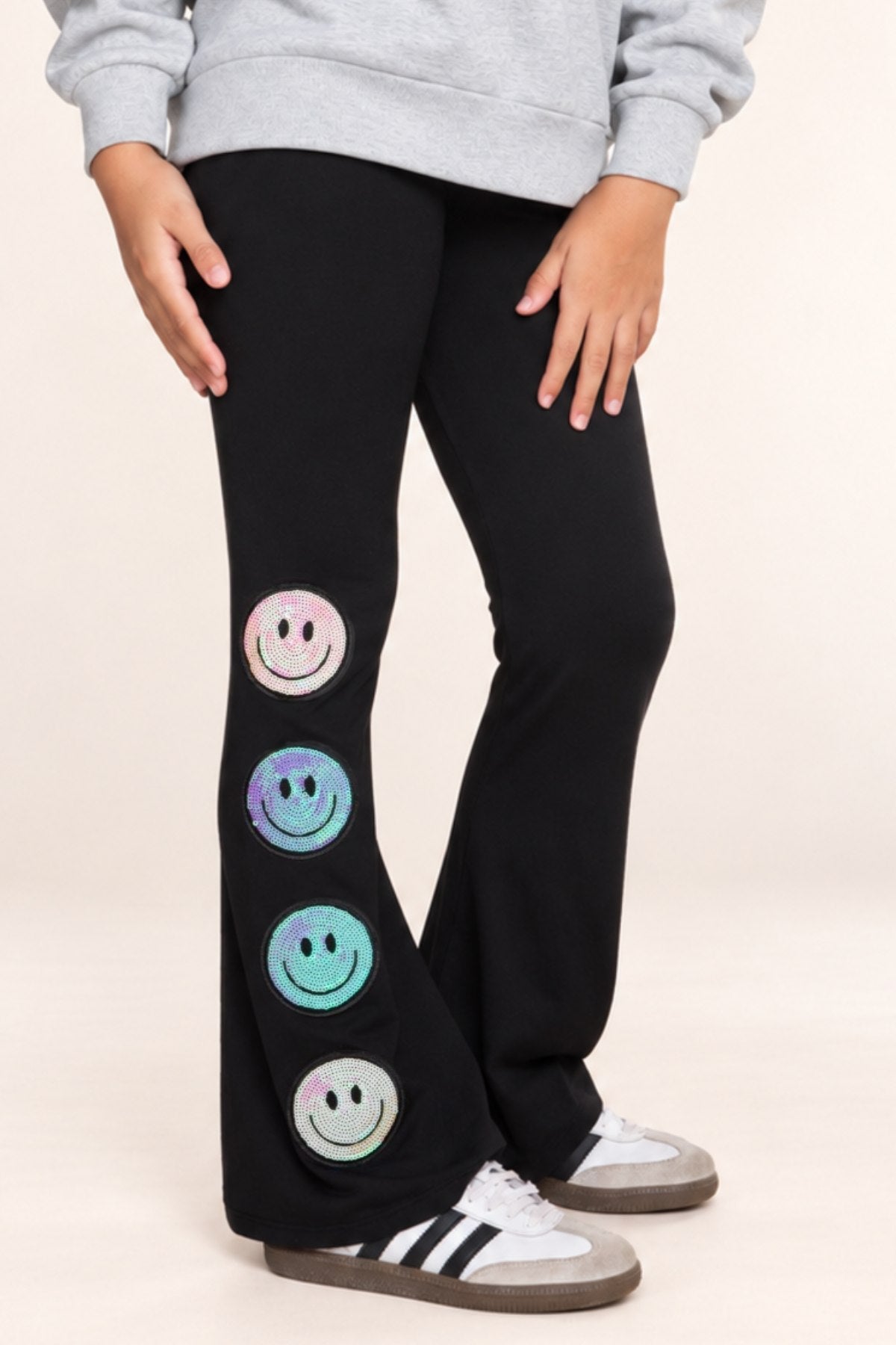 Simply Soft Luxe Flare Legging - Lavender Butterfly Emoji - NEW!