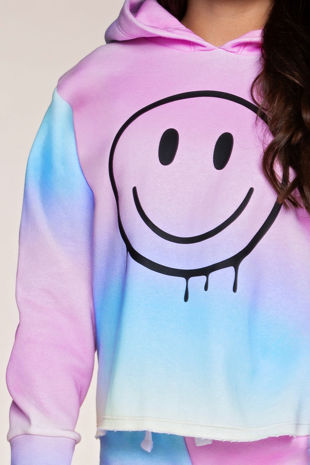 Cloud Soft French Terry Easy Hoodie - Blue Ivory Tie Dye Rainbow Leopard Butterfly - NEW!