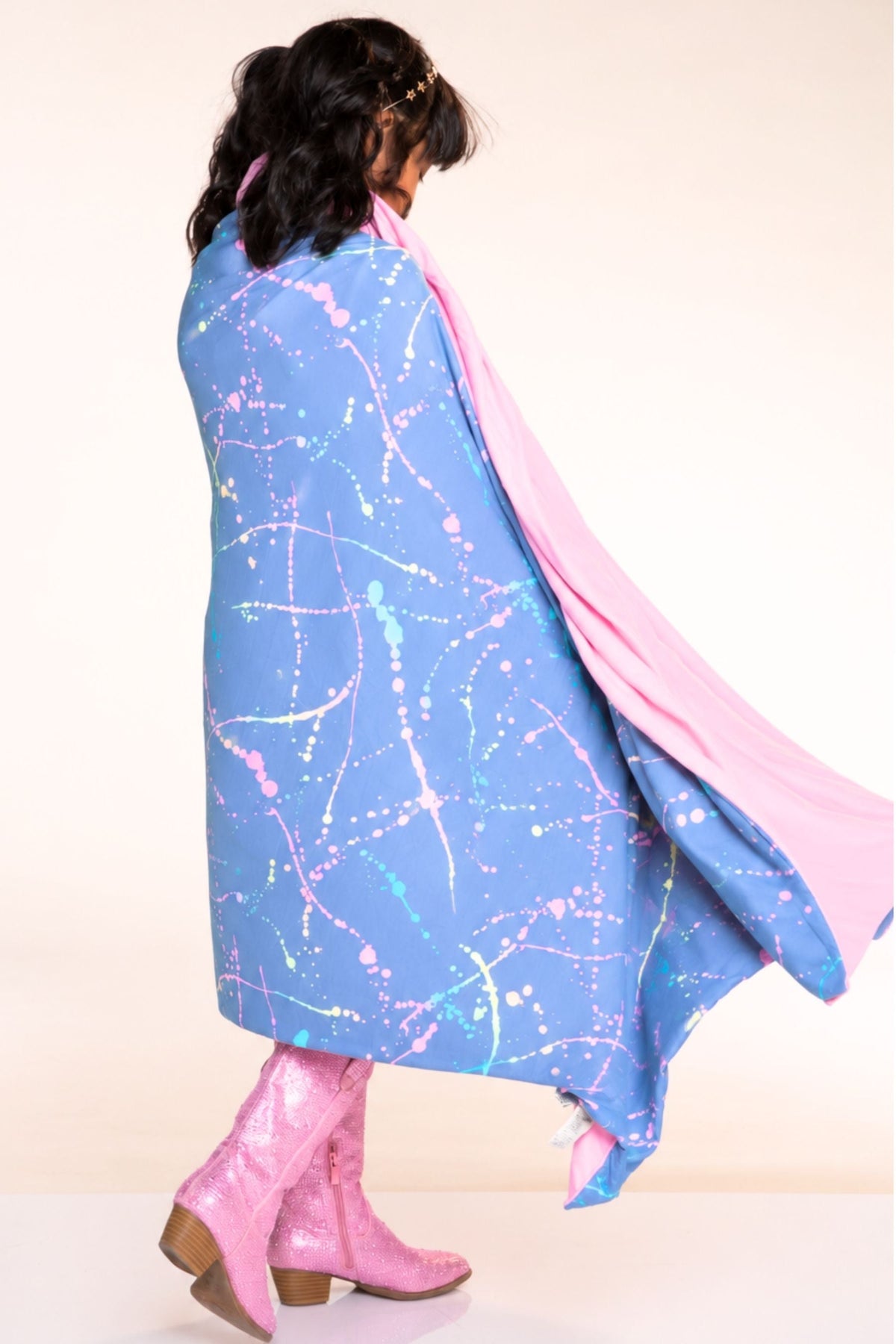 Simply Soft Reversible Blanket - Rainbow Star
