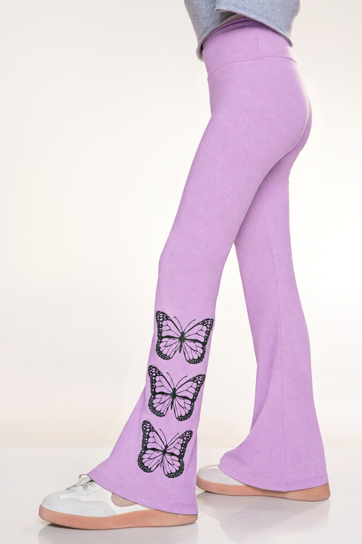 Simply Soft Luxe Flare Legging - Steel Rainbow Stars - NEW!