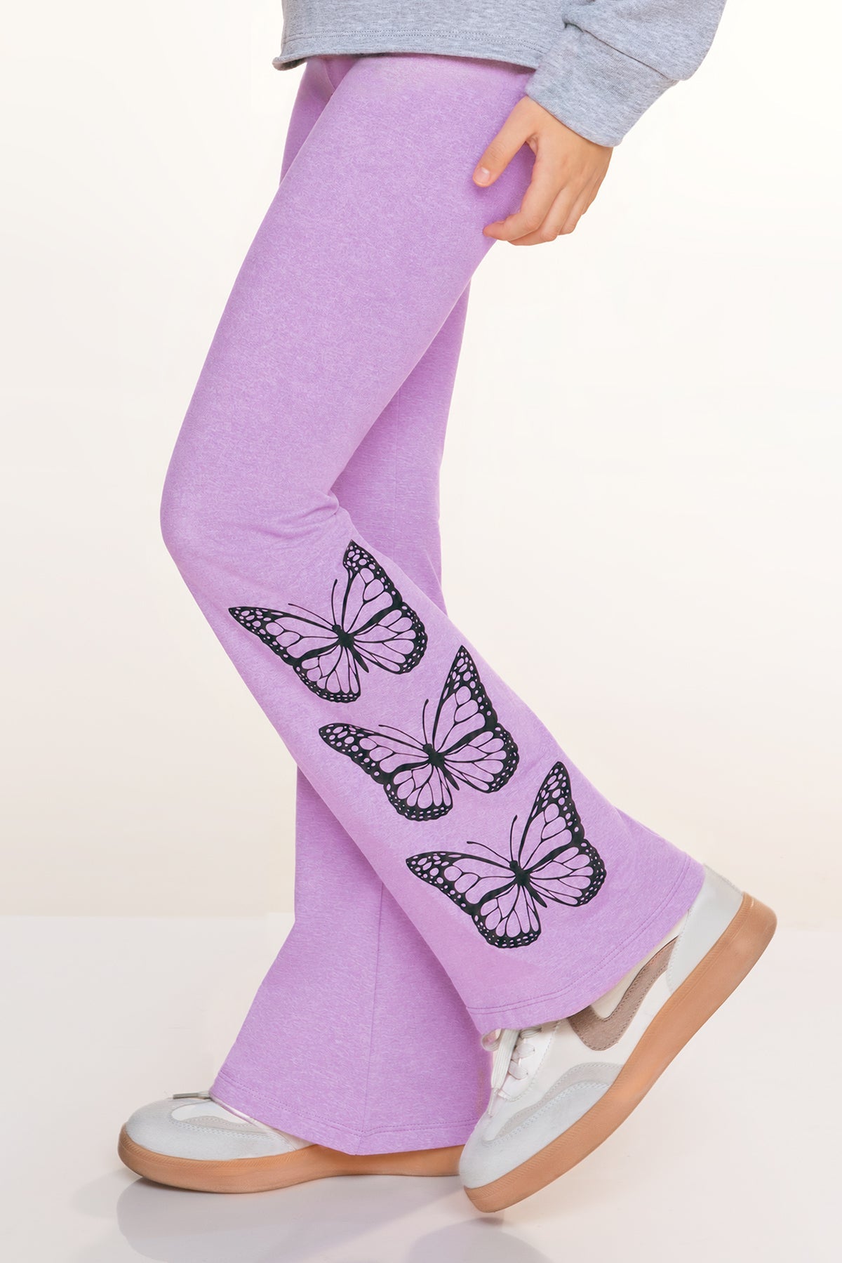 Simply Soft Luxe Flare Legging - Steel Rainbow Stars - NEW!