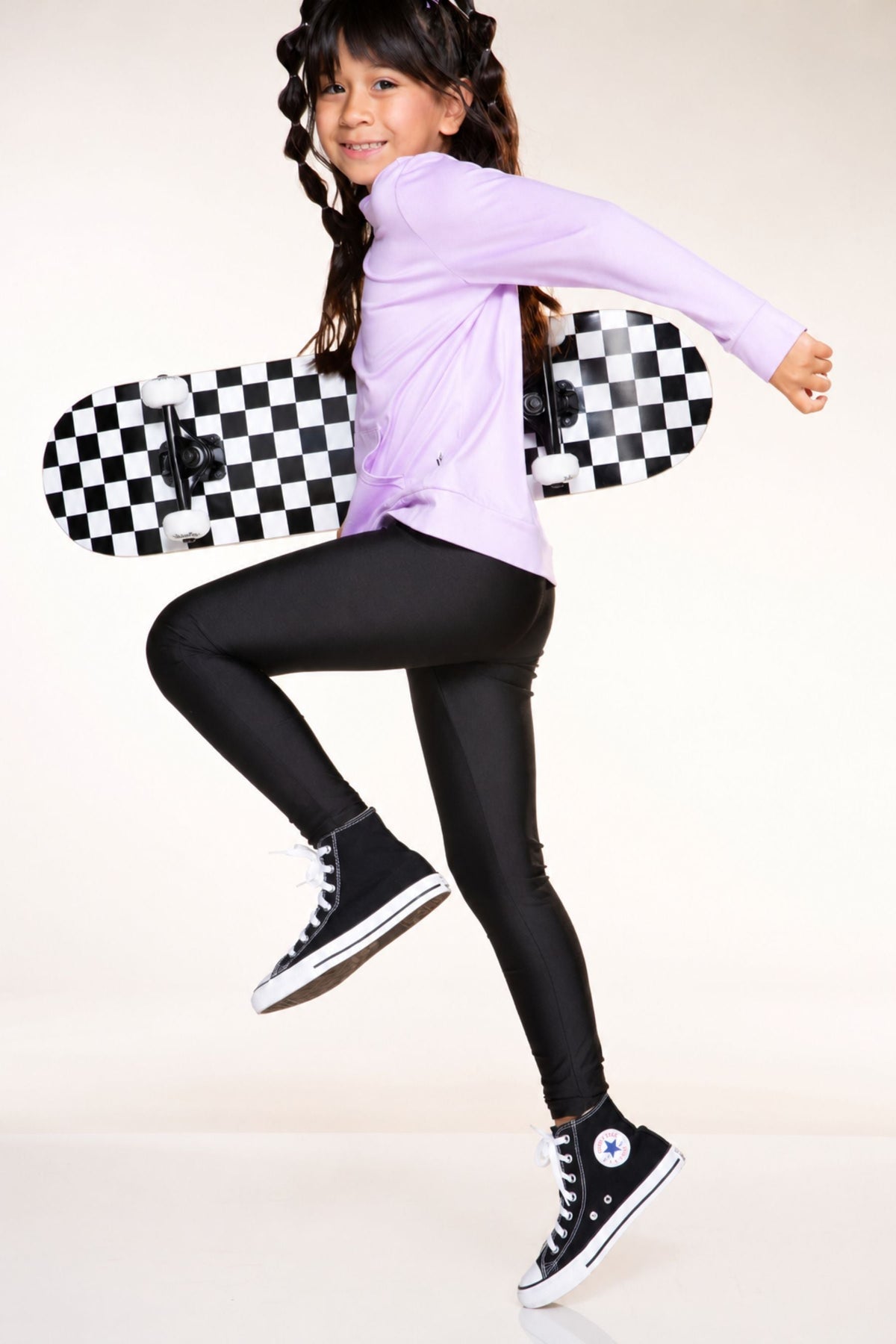 High Shine Long Legging - Denim Leopard Floral - NEW!
