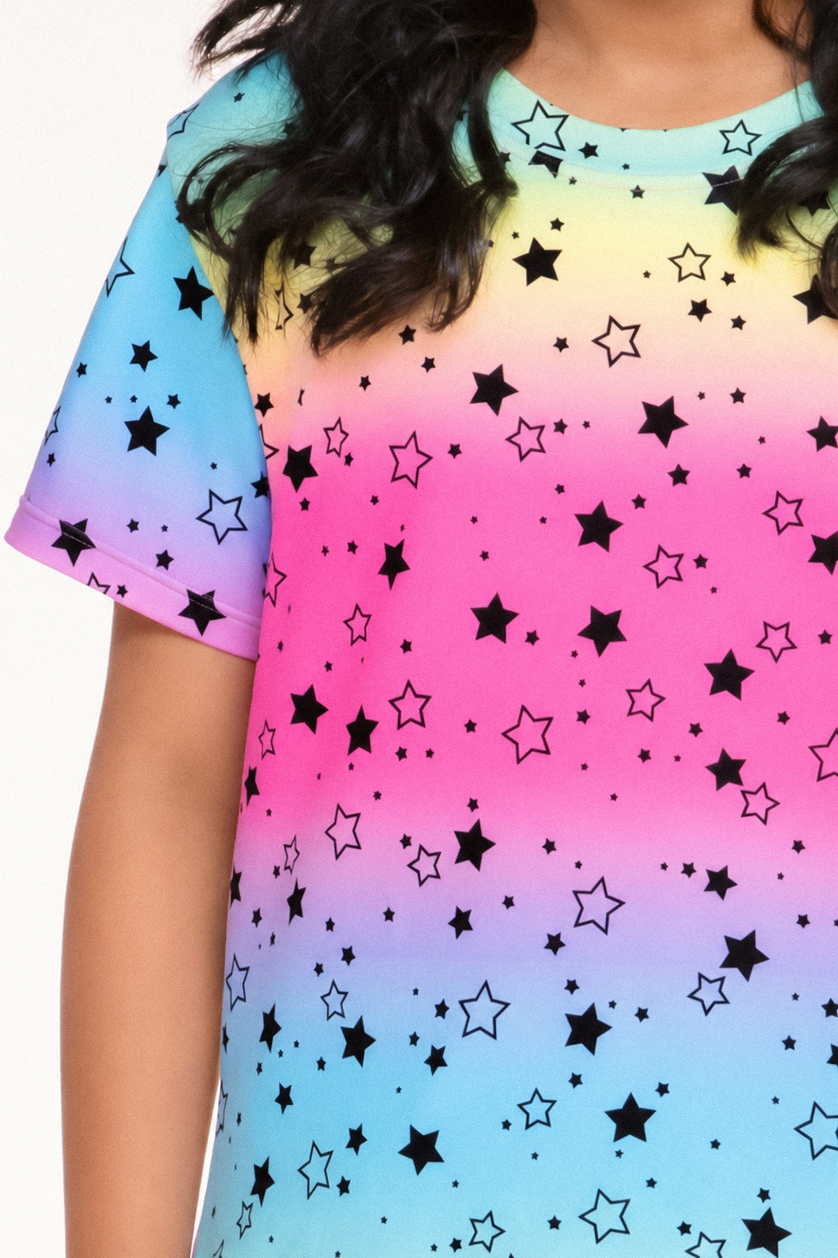 Simply Soft Easy Tee & Karate Pant - Purple Blue Ombre Leopard Splatter - NEW!