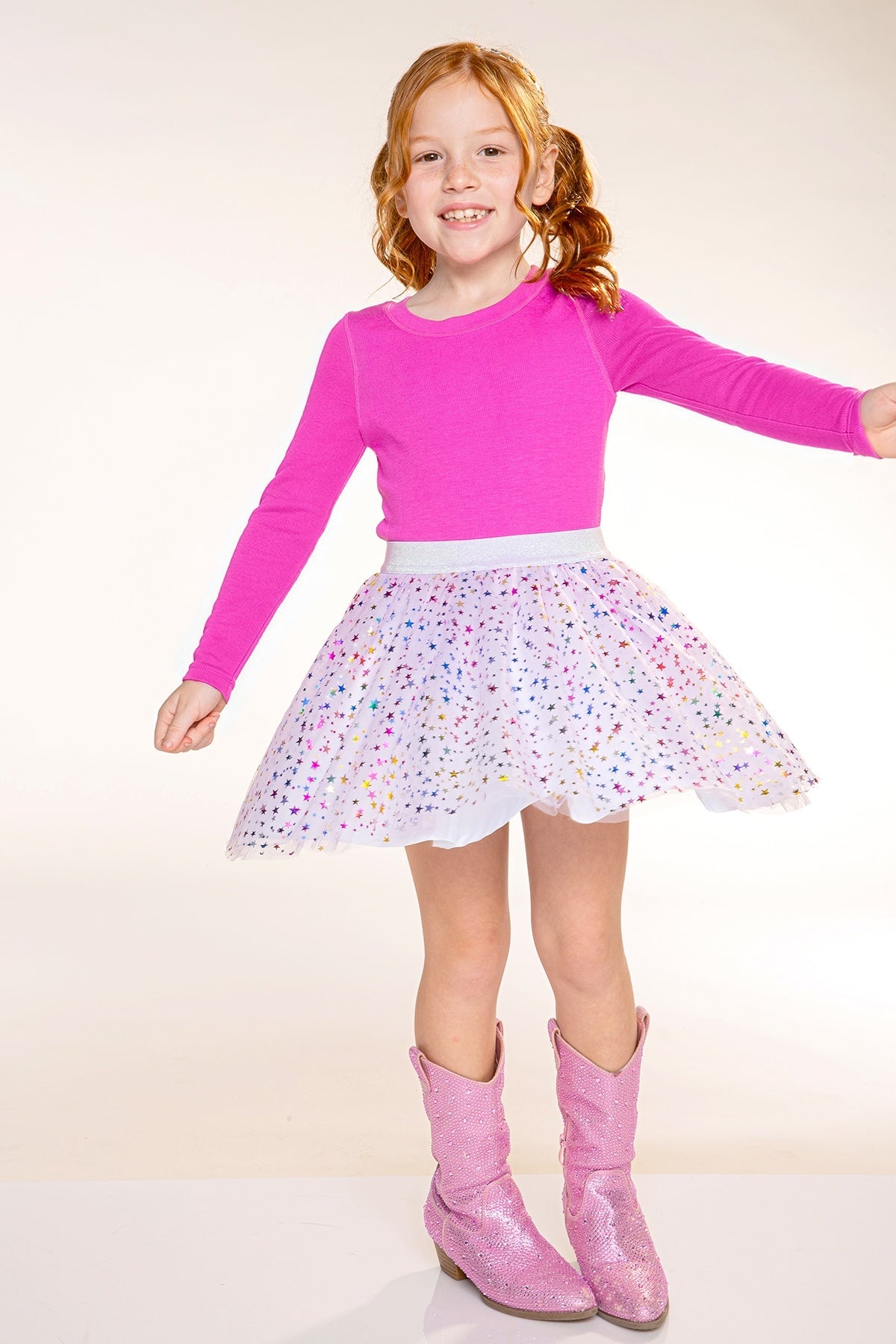 Tulle Party Skirt - Pink Foil Confetti - NEW!