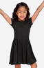 Simply Soft Short Sleeve Be Happy Dress - Black