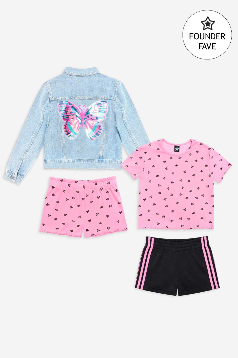 Founder Faves - 3 Pack Hearts & Butterflies