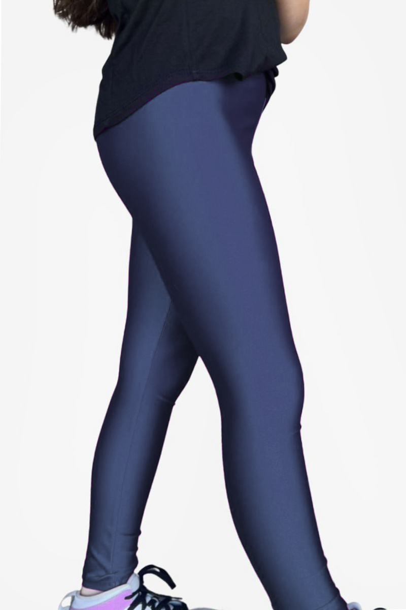 High Shine Long Legging - Navy