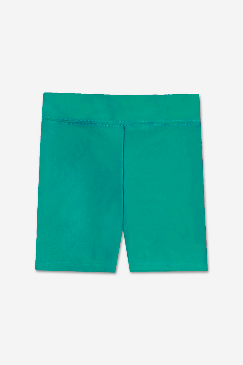 High Shine Biker Short - Emerald