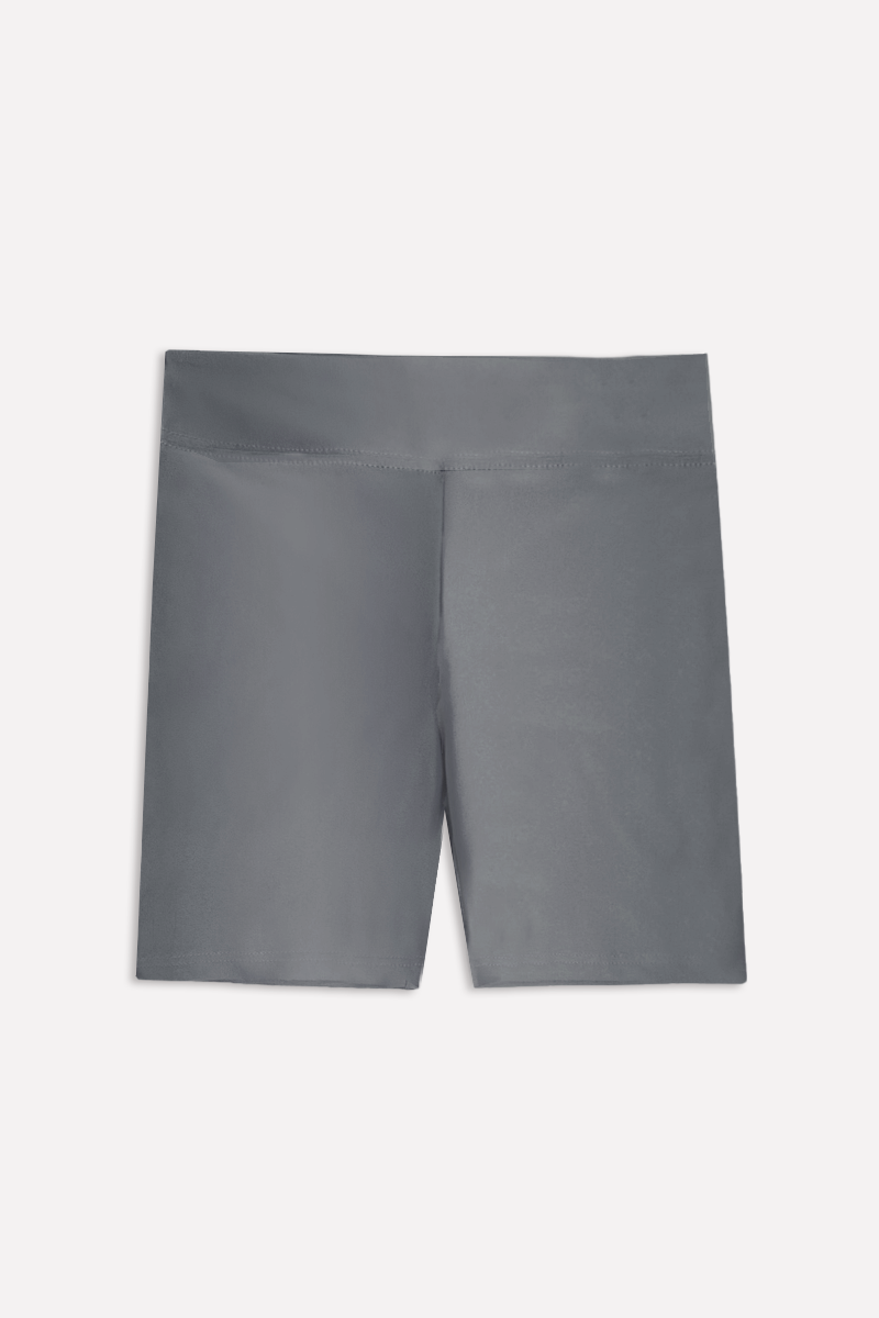 High Shine Biker Short - Platinum