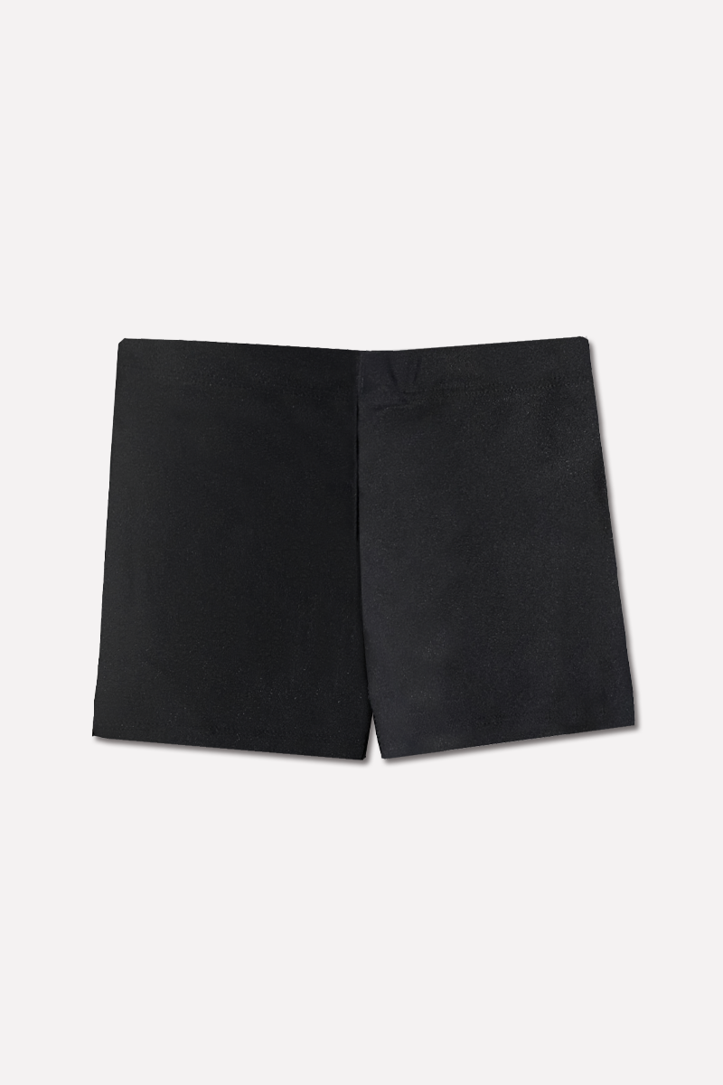 High Shine Tumble Short - Black