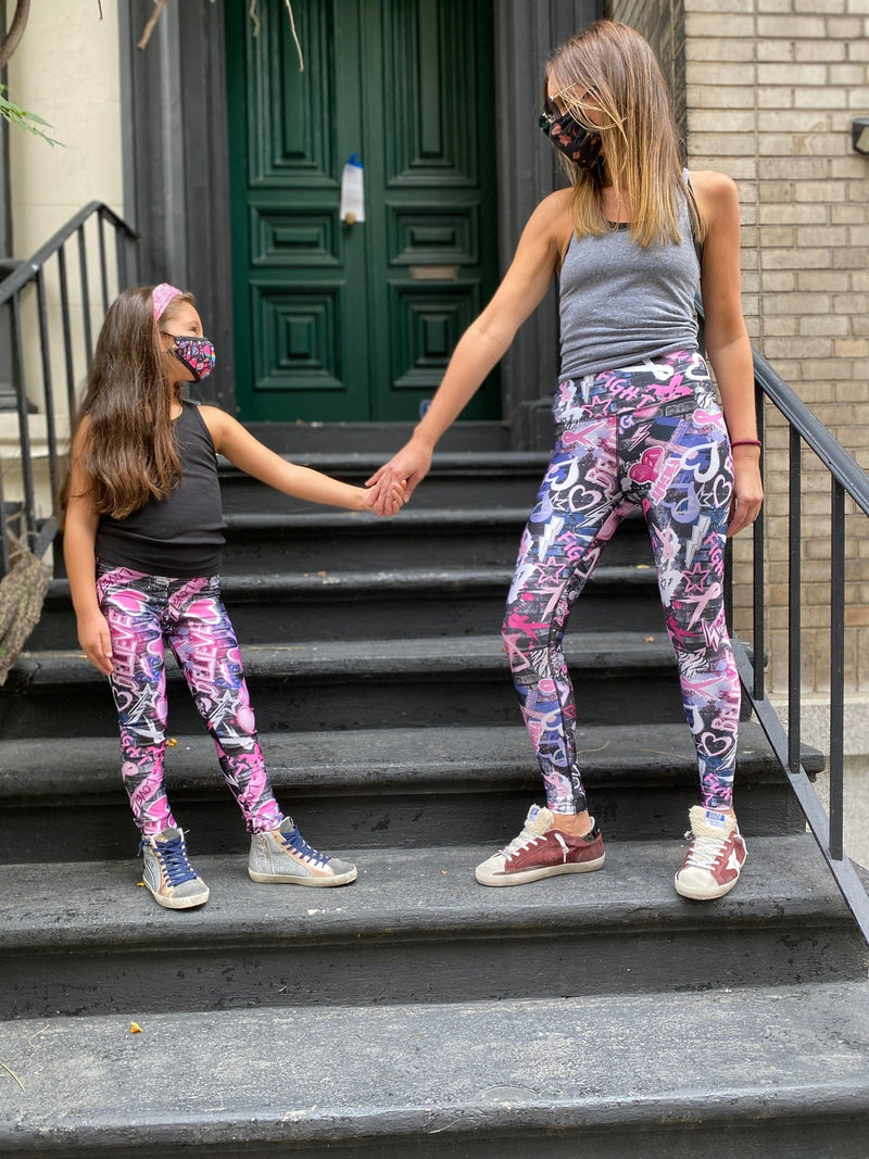 High Shine Long Legging - Pixie Goes Pink