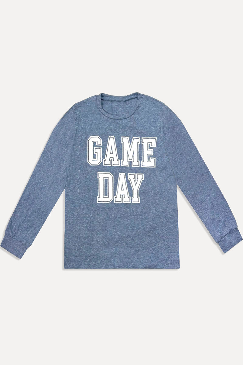 Long Sleeve Tee - Navy Game Day